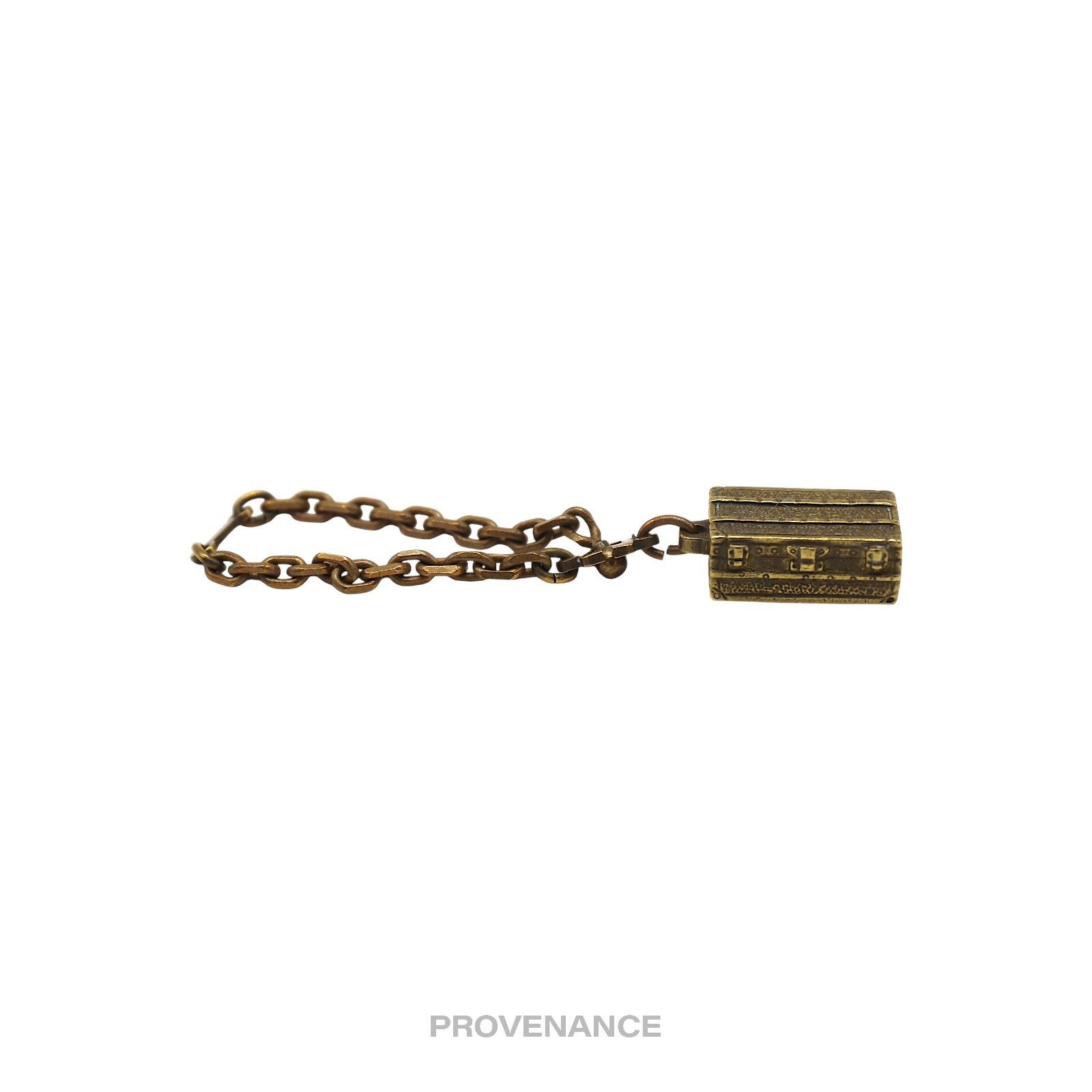 Louis Vuitton 🔴 Louis Vuitton Trunk Keychain Charm - Solid Aged Brass Size ONE SIZE - 6 Thumbnail