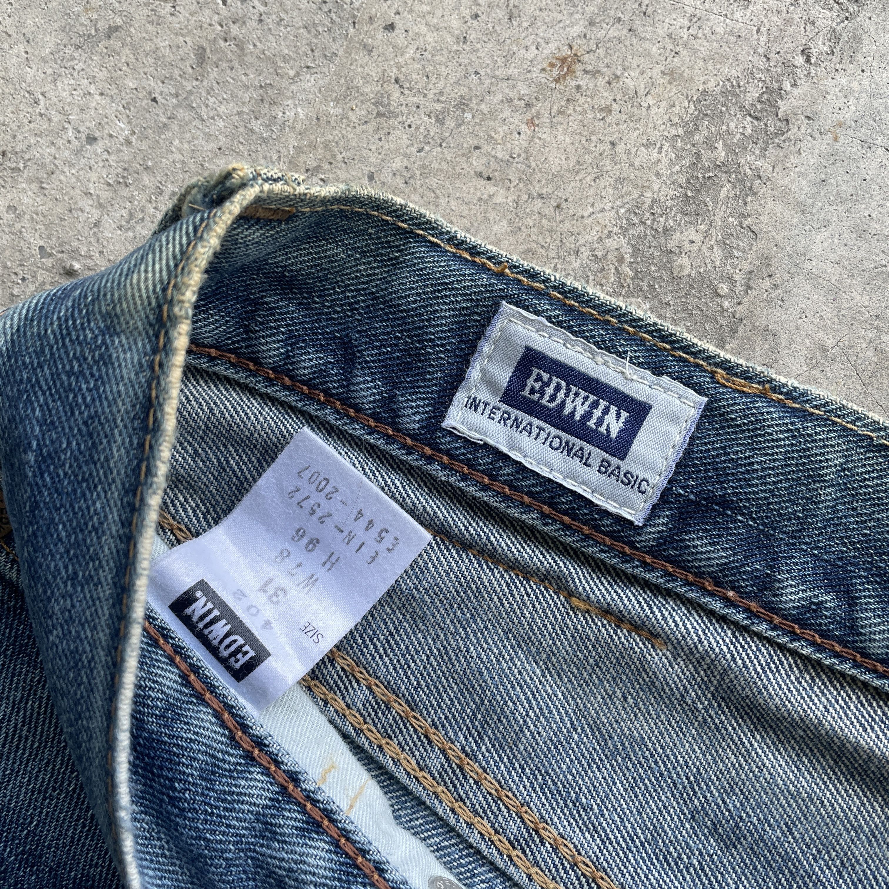 Japanese Brand VINTAGE JAPAN EDWIN 402 DENIM FADED JEANS PANTS W31x33 Size US 31 - 7 Thumbnail