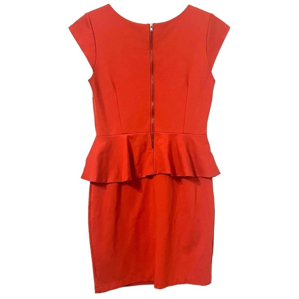open lace back dress ALICE+OLIVIA Orange Beaded Sleeveless Silk Mini Dress