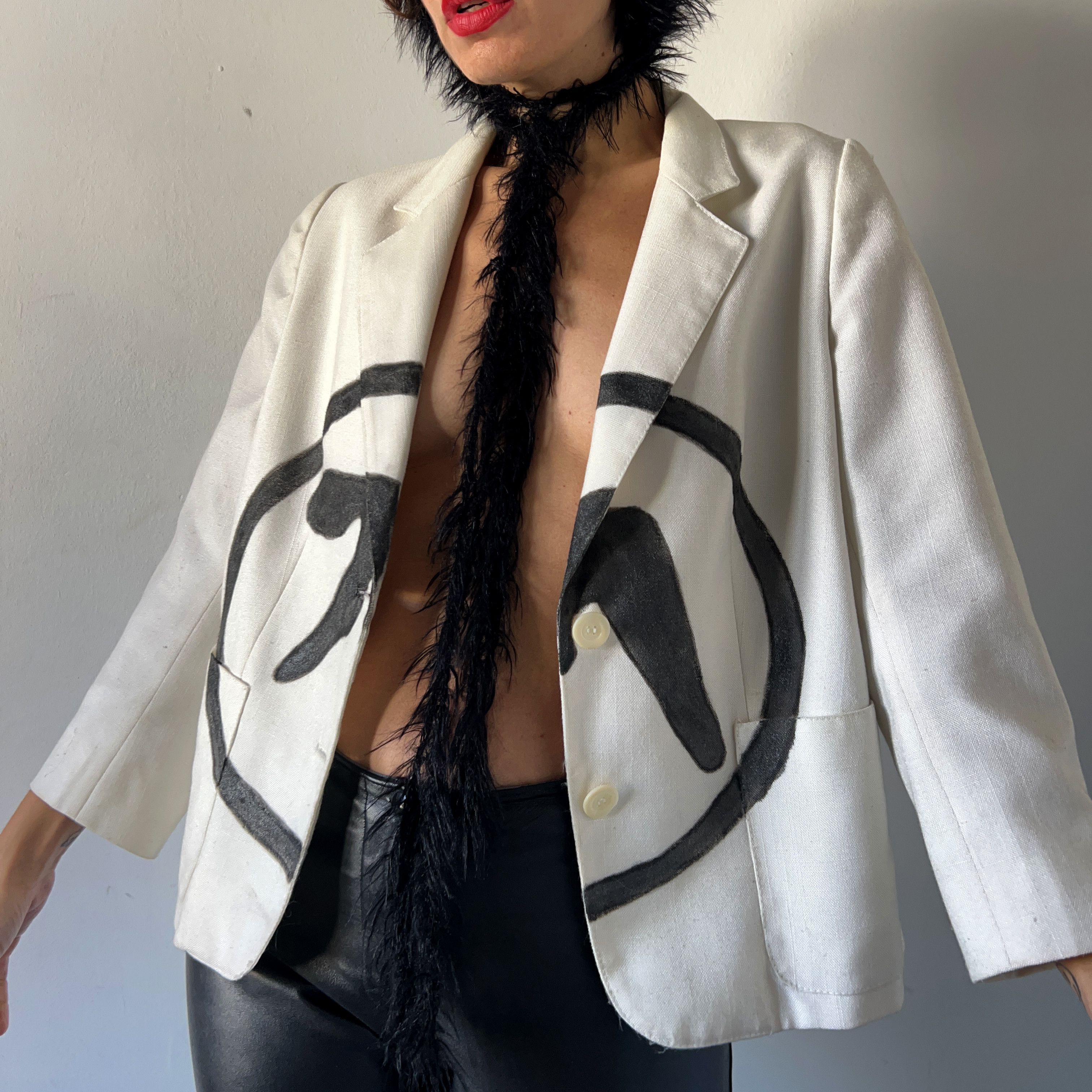 Vintage Aphex twin custom made vintage blazer Size M / US 6-8 / IT 42-44 - 3 Thumbnail