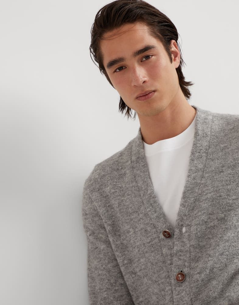 Brunello Cucinelli o1w1db10825 Cardigan in Grey Size US L / EU 52-54 / 3 - 2 Thumbnail