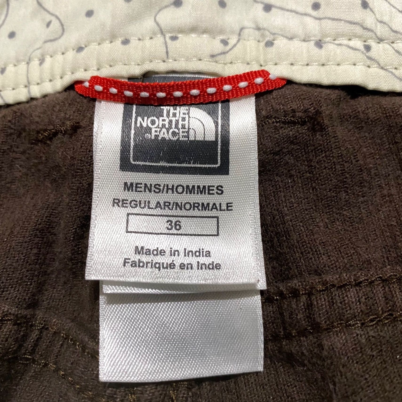 The North Face The North Face Mens Jeans 36 Dark Brown Corduroy Straight Mid Rise 5-Pocket Regular Inseam 30 In Winter Spring Fall Mens Brown 36 The North Face Jeans Size US 36 / EU 52 - 3 Thumbnail