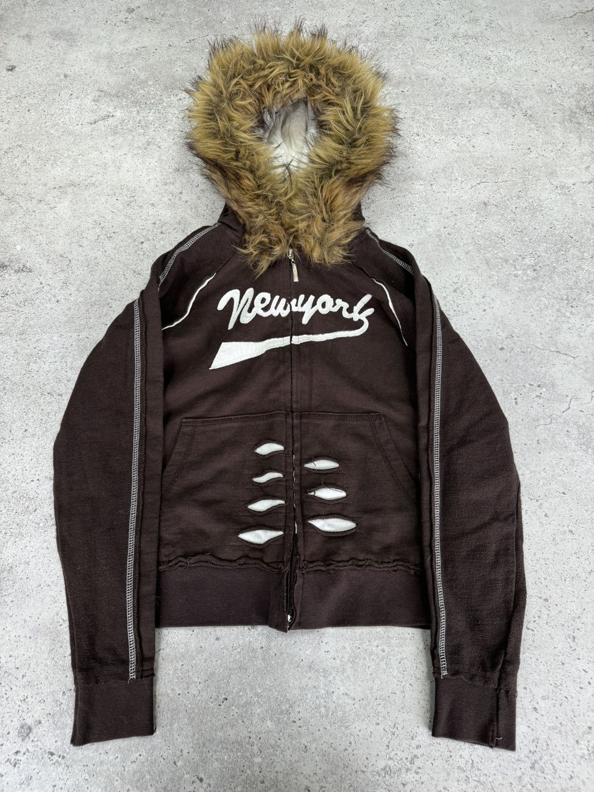 Hysteric Glamour Vintage Fur Hood LGB Number Nine Style Y2K Hoodie Size US S / EU 44-46 / 1 - 1 Thumbnail