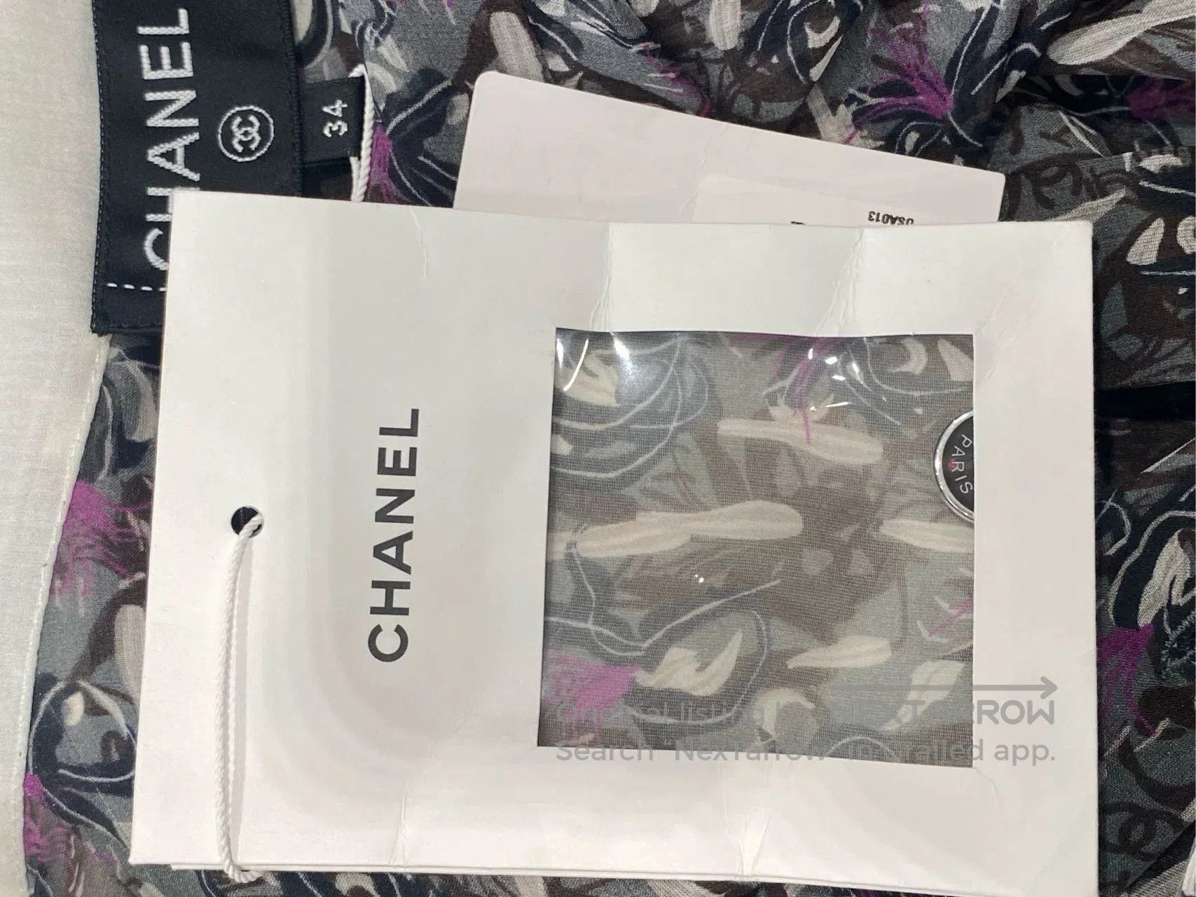 Chanel Chanel 2023 Green Silk Print Shirt. Size US XS / EU 42 / 0 - 4 Thumbnail