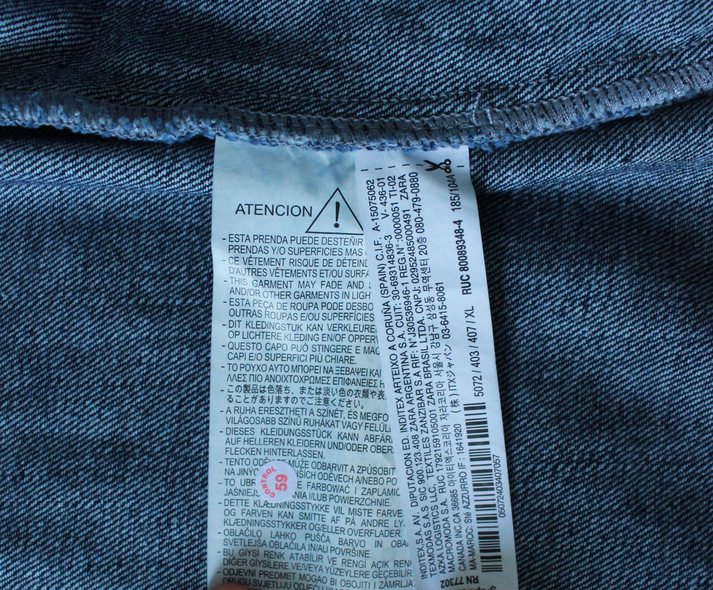 Zara Zara Mens Boxy Fit Ddenim Jacket Blue XL Size US XL / EU 56 / 4 - 10 Thumbnail