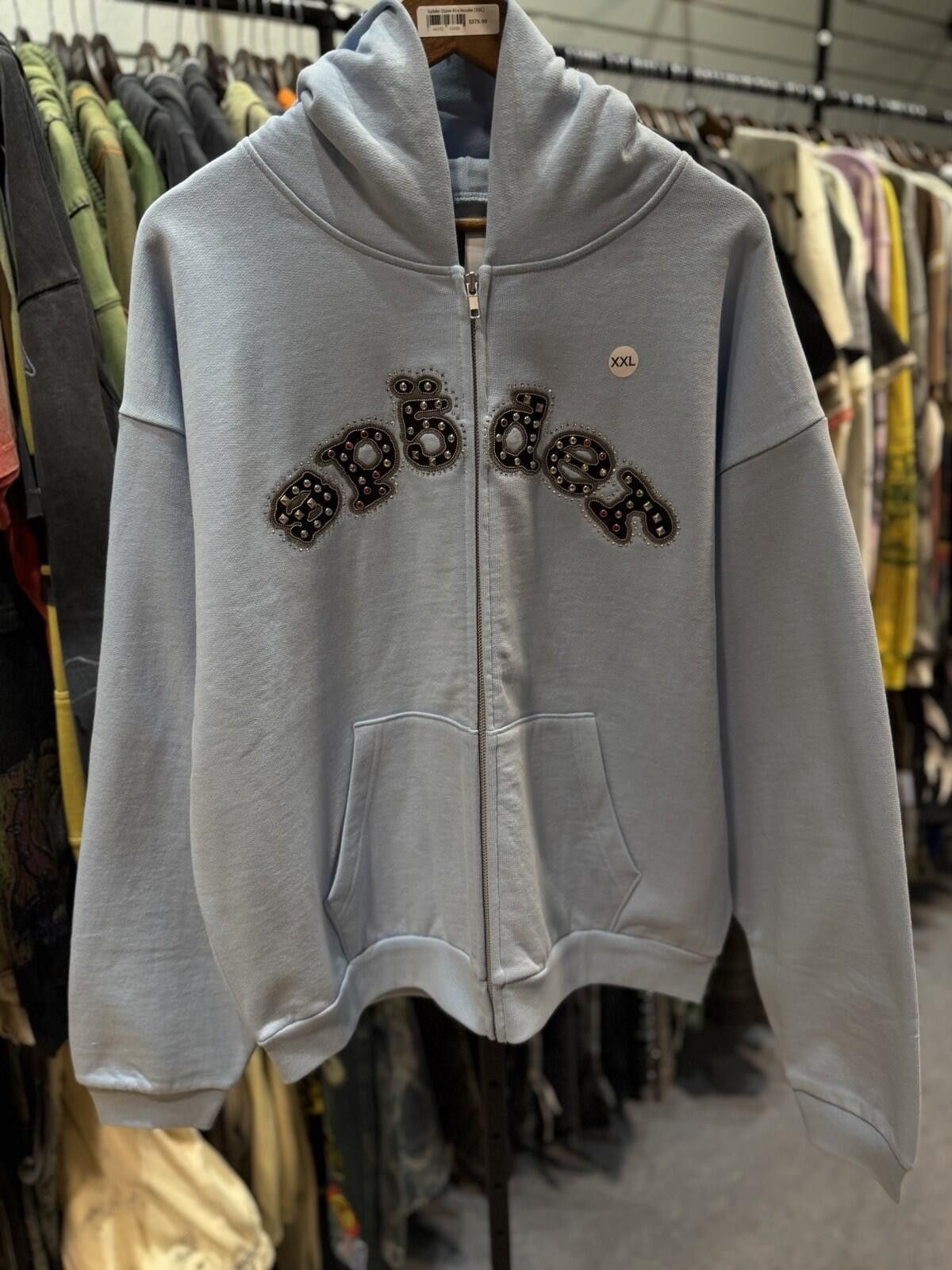 Sp5der Sp5der Blue Stone Zip Up Hoodie Size (XXL) 2026 Size US XXL / EU 58 / 5 - 1 Thumbnail
