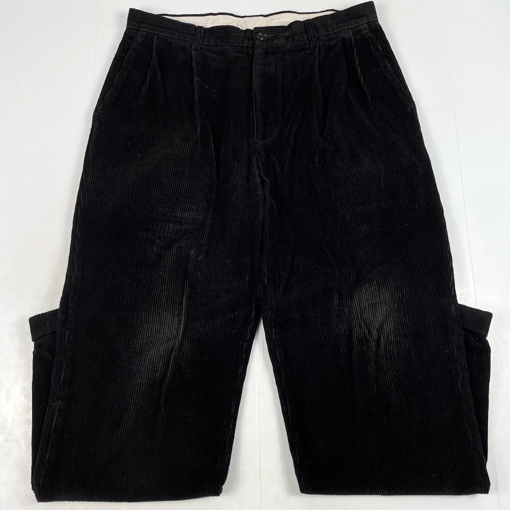 Nautica Nautica Pants Mens 34 x 32 Black Corduroy Chino Straight Leg 5-Pocket Utility Casual工作wear Size US 34 / EU 50 - 2 Thumbnail