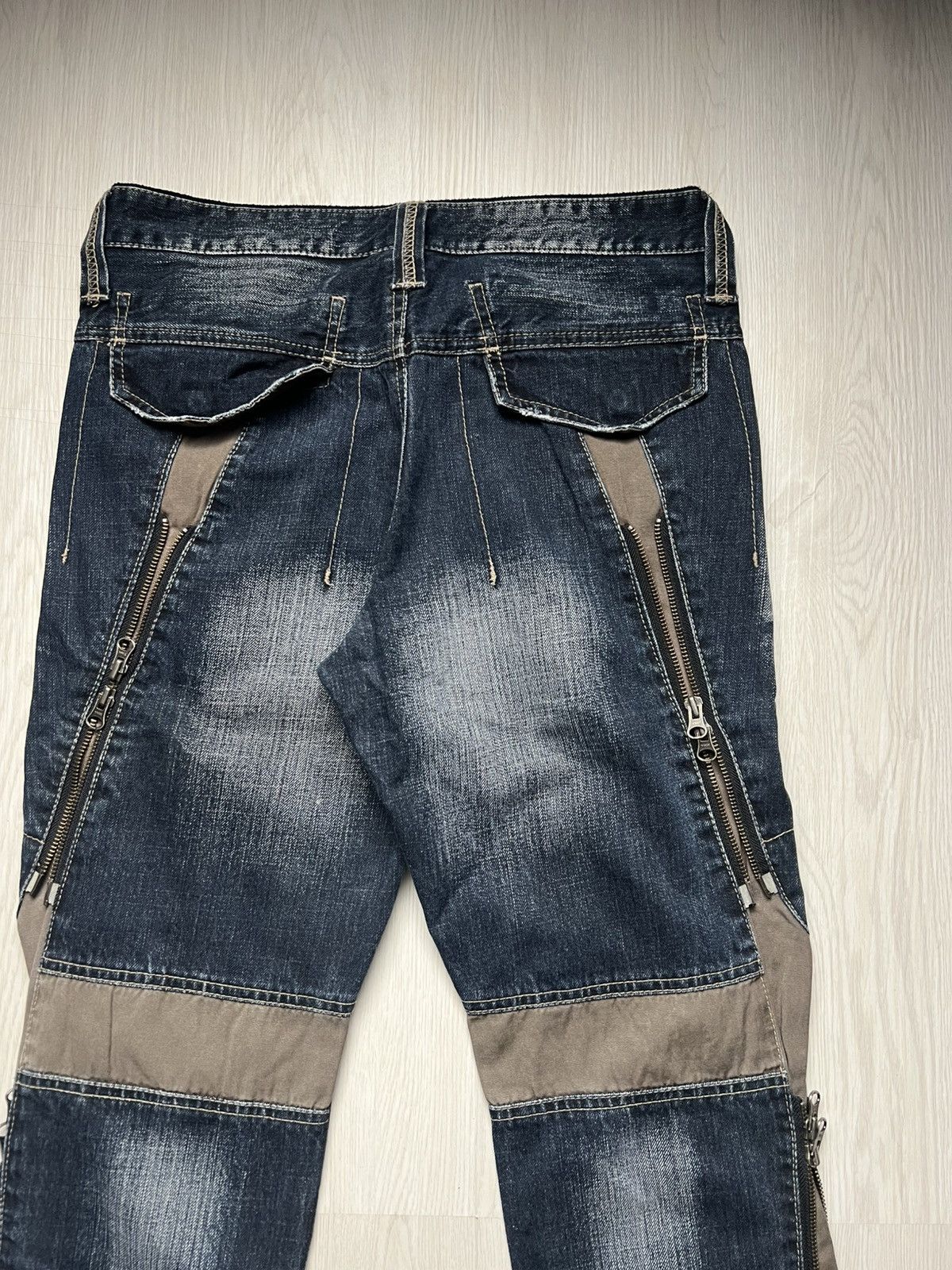 PPFM PPFM Hybrid Zipper Denim Punk Bondage Style Size US 31 - 5 Thumbnail