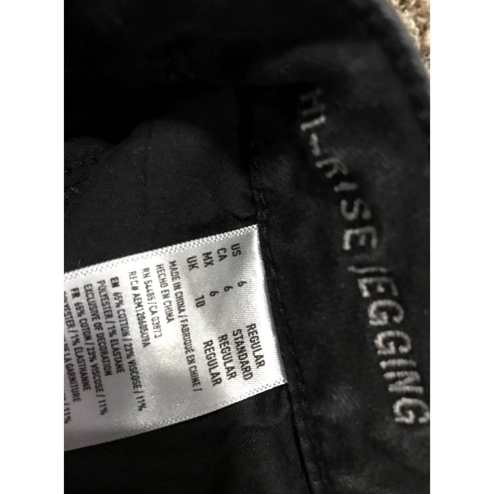 American Eagle Outfitters american eagle outfitters jeans Jegging Slim Womens 6 Black Hi Rise 29in Inseam Denim Pocket B15 Size 28" / US 6 / IT 42 - 3 Thumbnail
