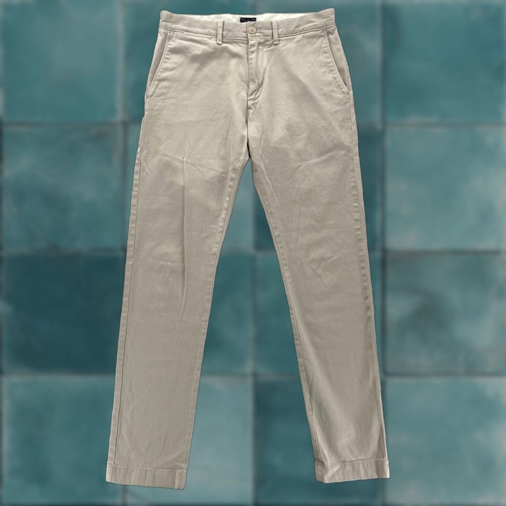 J.Crew J.Crew 484 Chino Pants Mens 30x32 Slim Straight Beige Stretch Preppy Travel Shirt? Size US 30 / EU 46 - 1 Thumbnail