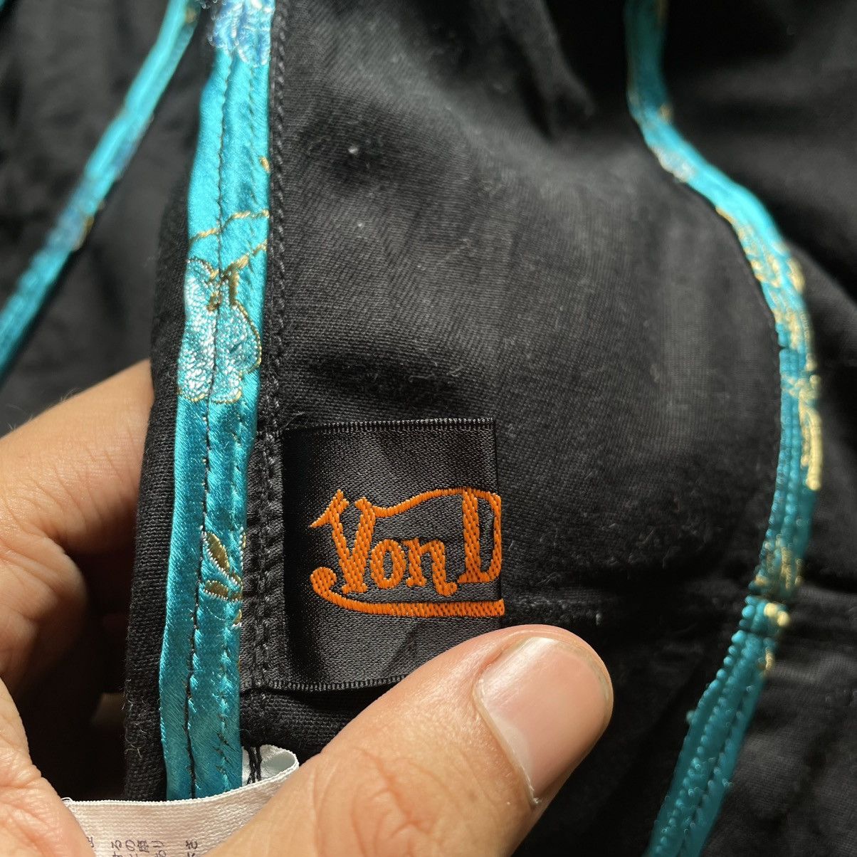Von Dutch VINTAGE VON DUTCH COTTON + LEATHER JACKET Size M / US 6-8 / IT 42-44 - 12 Thumbnail