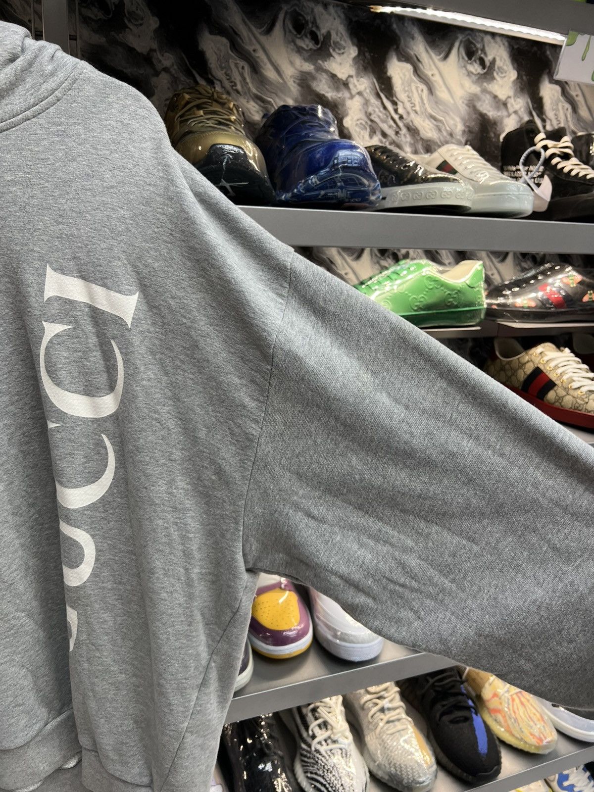 Gucci Gucci Grey Pullover Hoodie Size US XL / EU 56 / 4 - 4 Thumbnail