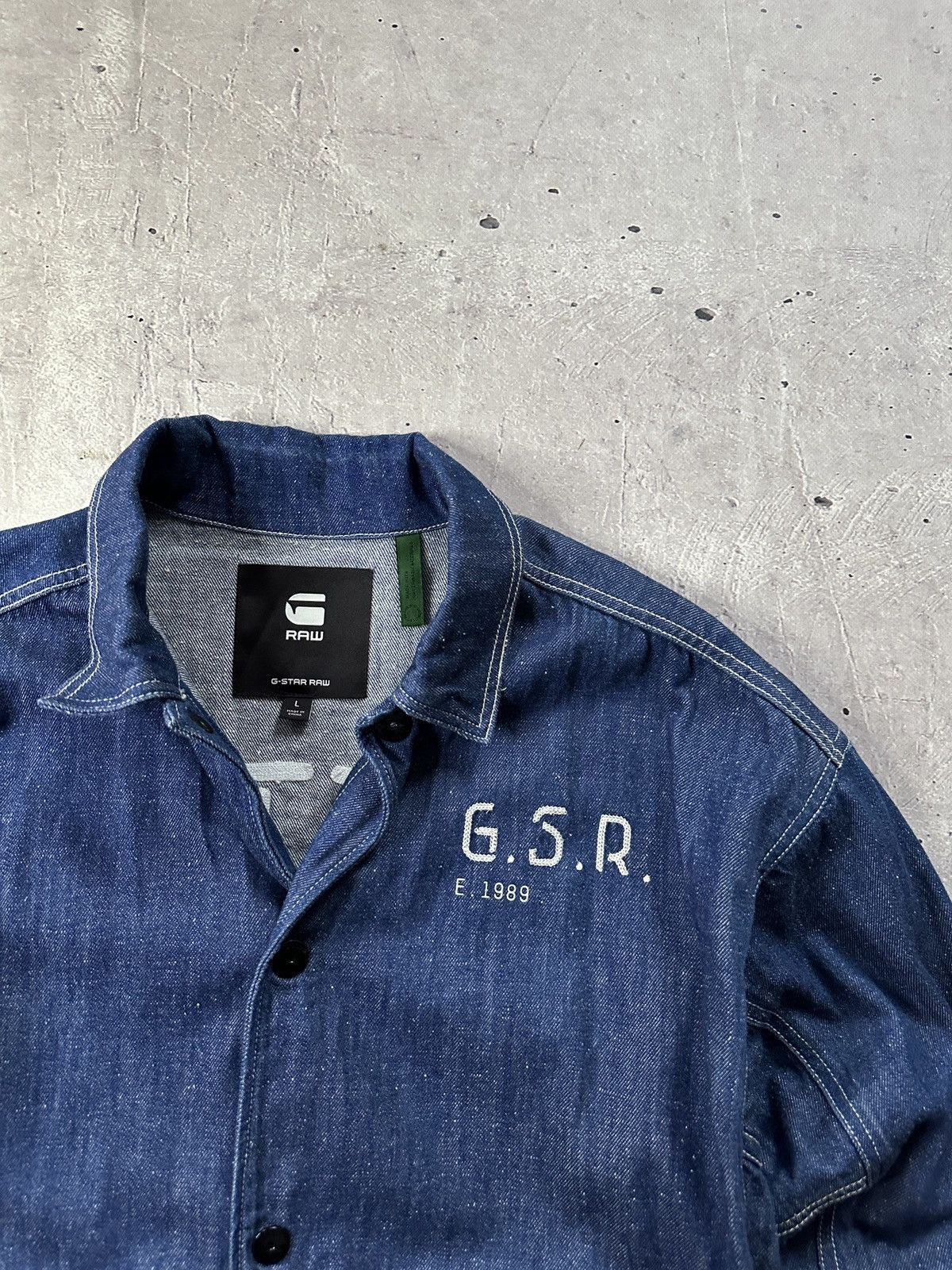 G-Star G Star Raw Embroidered Denim Jacket E Coach Size US L / EU 52-54 / 3 - 7 Thumbnail