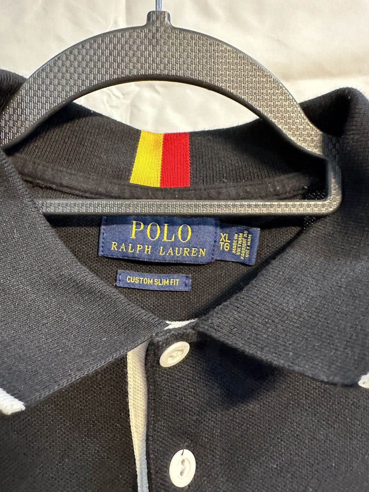 Polo Ralph Lauren × Ralph Lauren Polo Ralph Lauren Germany Tri Color Polo Size US XL / EU 56 / 4 - 4 Thumbnail