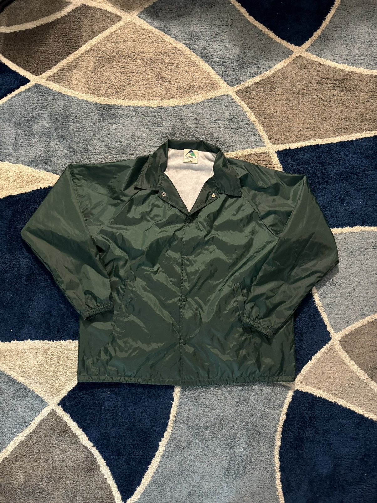 Vintage Green vintage 90s windbreaker jacket Size US XL / EU 56 / 4 - 1 Thumbnail