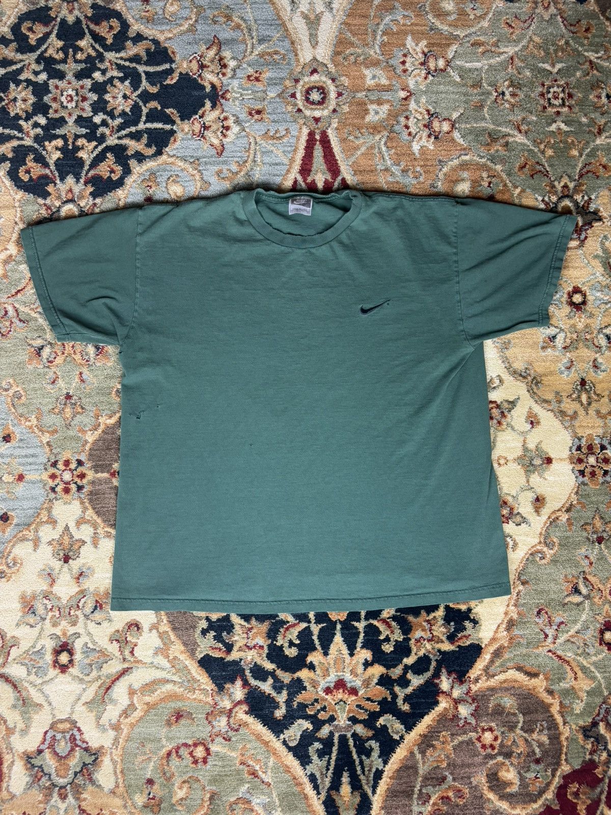 Nike × Vintage Vintage Nike 1990’s Embroidered swoosh T-Shirt Size US L / EU 52-54 / 3 - 1 Thumbnail