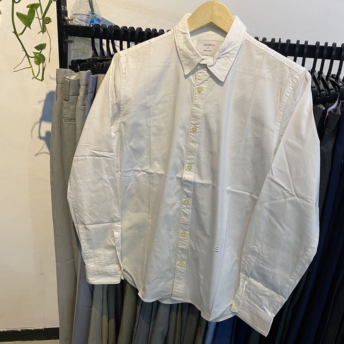 Japanese Brand × STUDIOUS Studious japan designer true white shirt Size US M / EU 48-50 / 2 - 1 Thumbnail