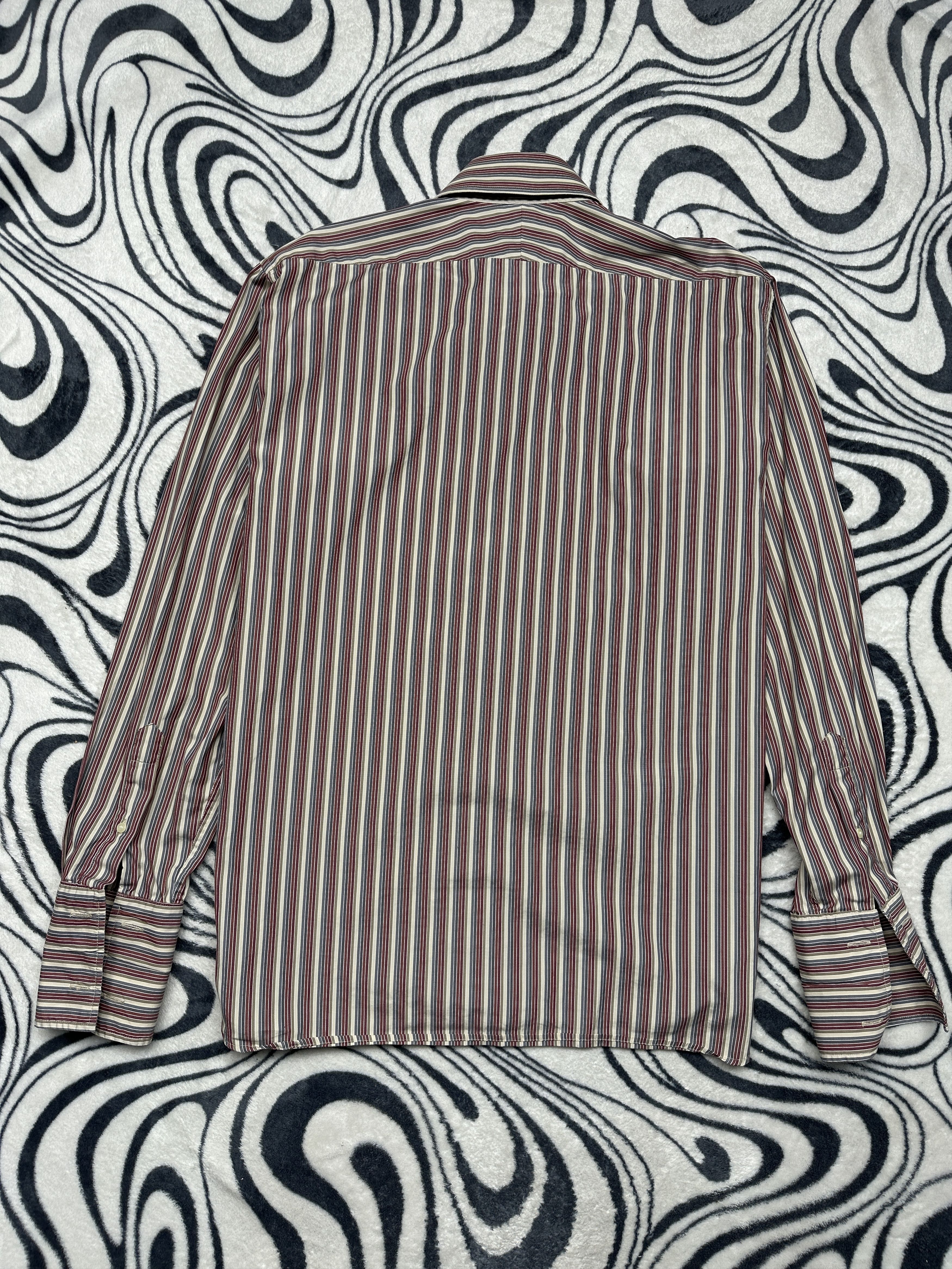 Burberry Burberry London Vintage Mens Long Sleeve Striped Shirt Size US XL / EU 56 / 4 - 7 Thumbnail