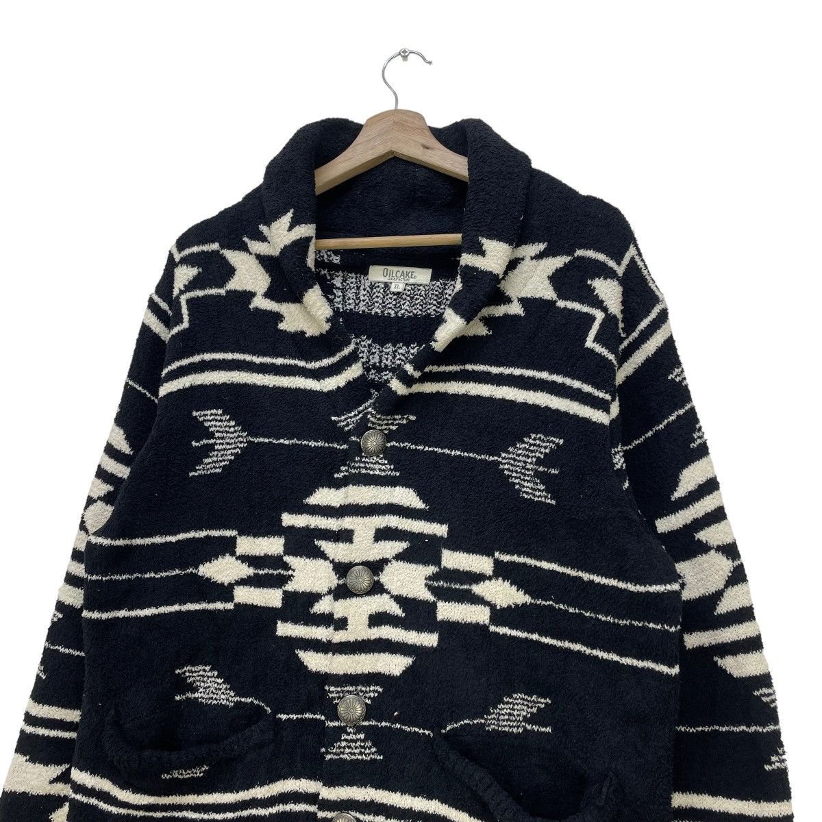 Aran Isles Knitwear × Homespun Knitwear Japanese Brand Oil Cakes Native Jacket Size L / US 10 / IT 46 - 4 Thumbnail