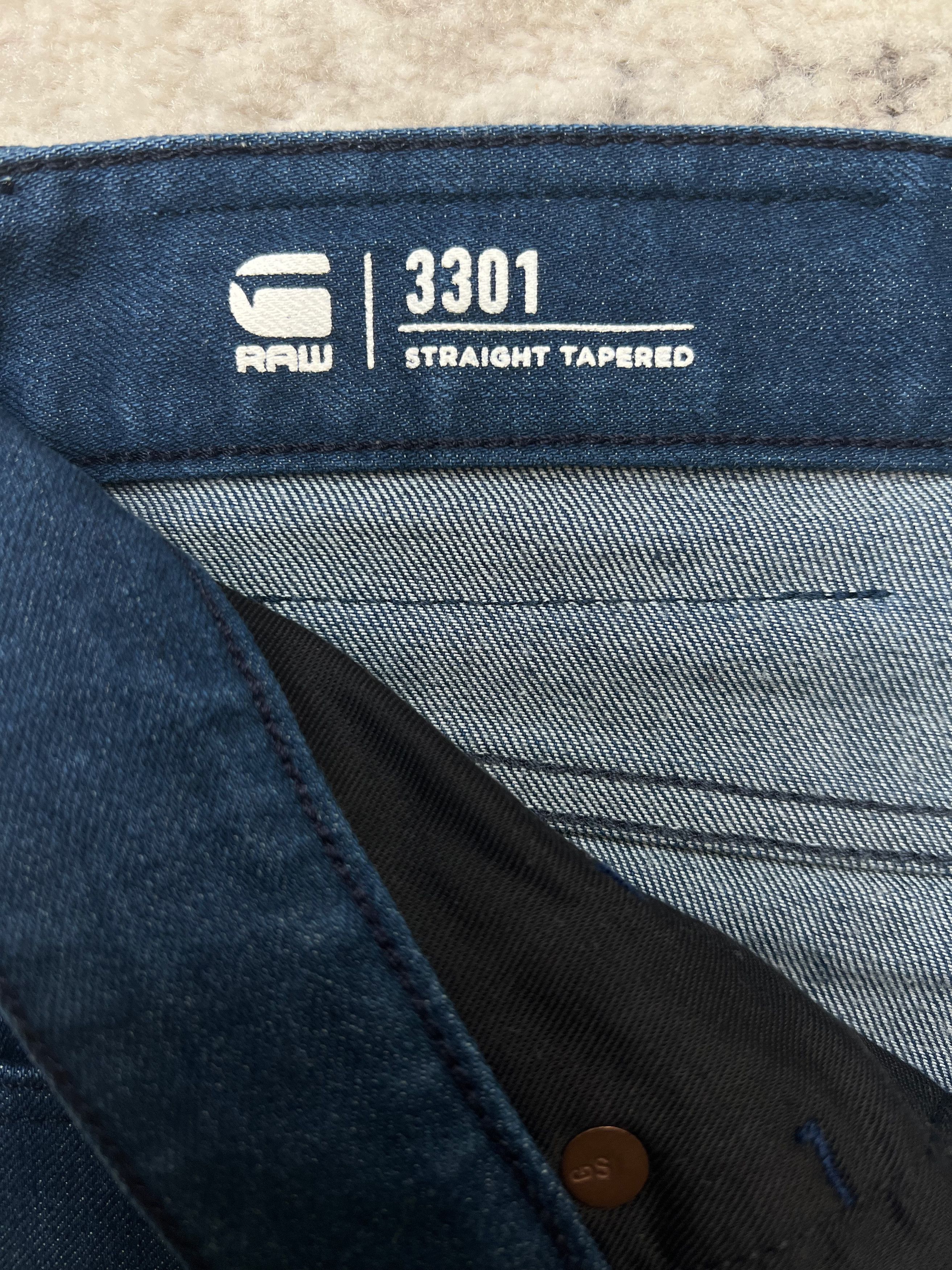 G-Star G-Star RAW 3301 Straight Tapered Jeans Blue 34 Size US 34 / EU 50 - 13 Thumbnail