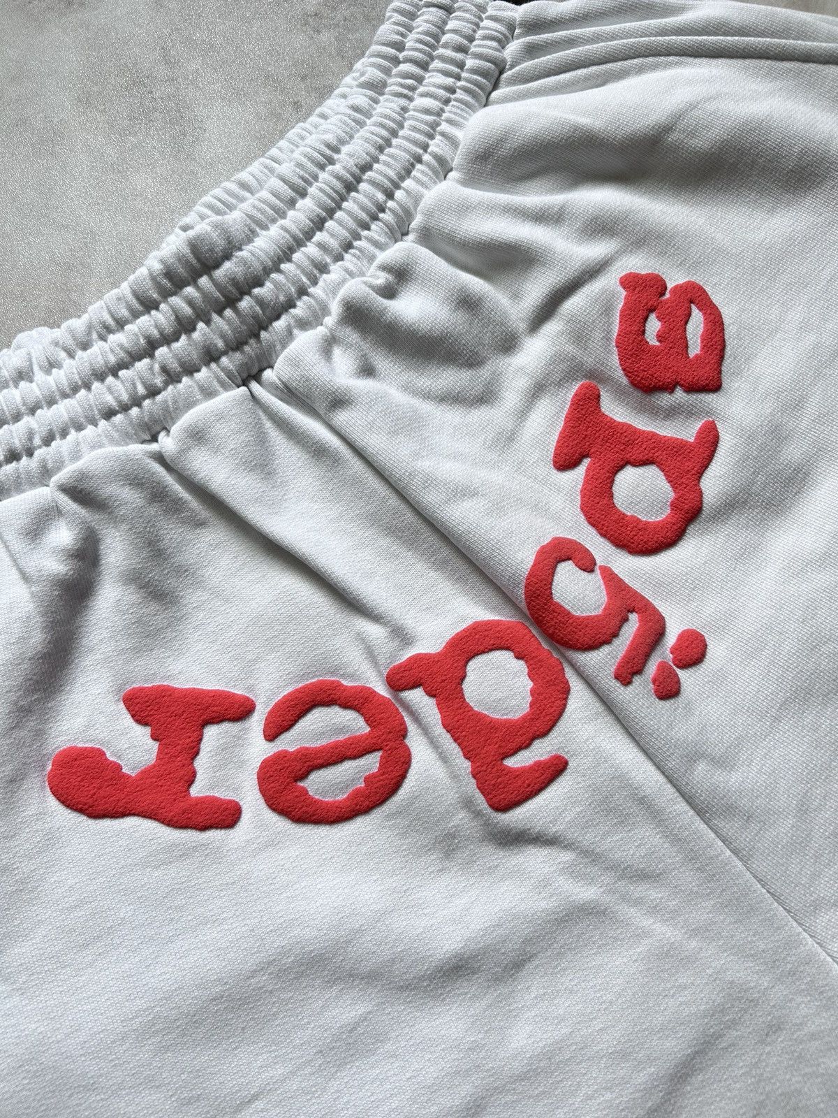 Sp5der × Young Thug Sp5der OG Web Sweatshort White Orange Size S Size US 30 / EU 46 - 4 Thumbnail
