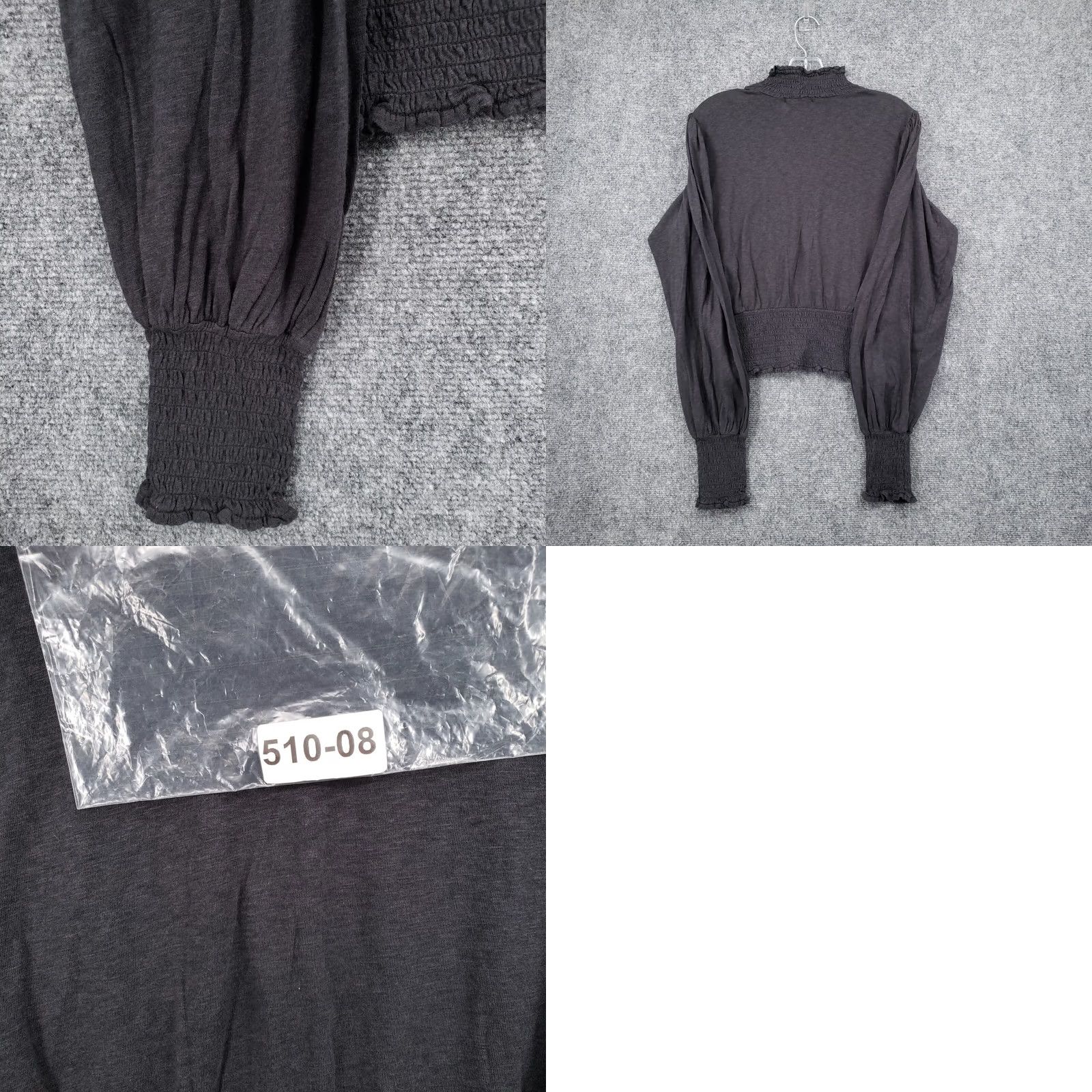 Z Supply Z Supply Sweater Womens M Medium Cropped Gray Pullover Mock Neck Size M / US 6-8 / IT 42-44 - 8 Thumbnail