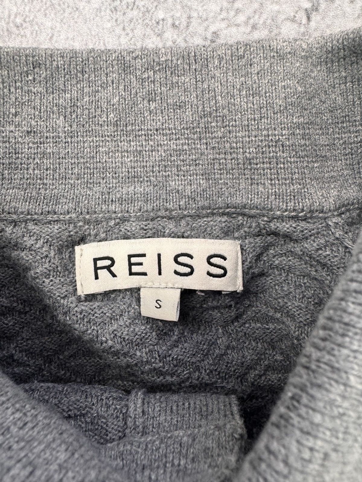 Reiss Reiss Men Polo Sweater Grey Size S Size US S / EU 44-46 / 1 - 5 Thumbnail