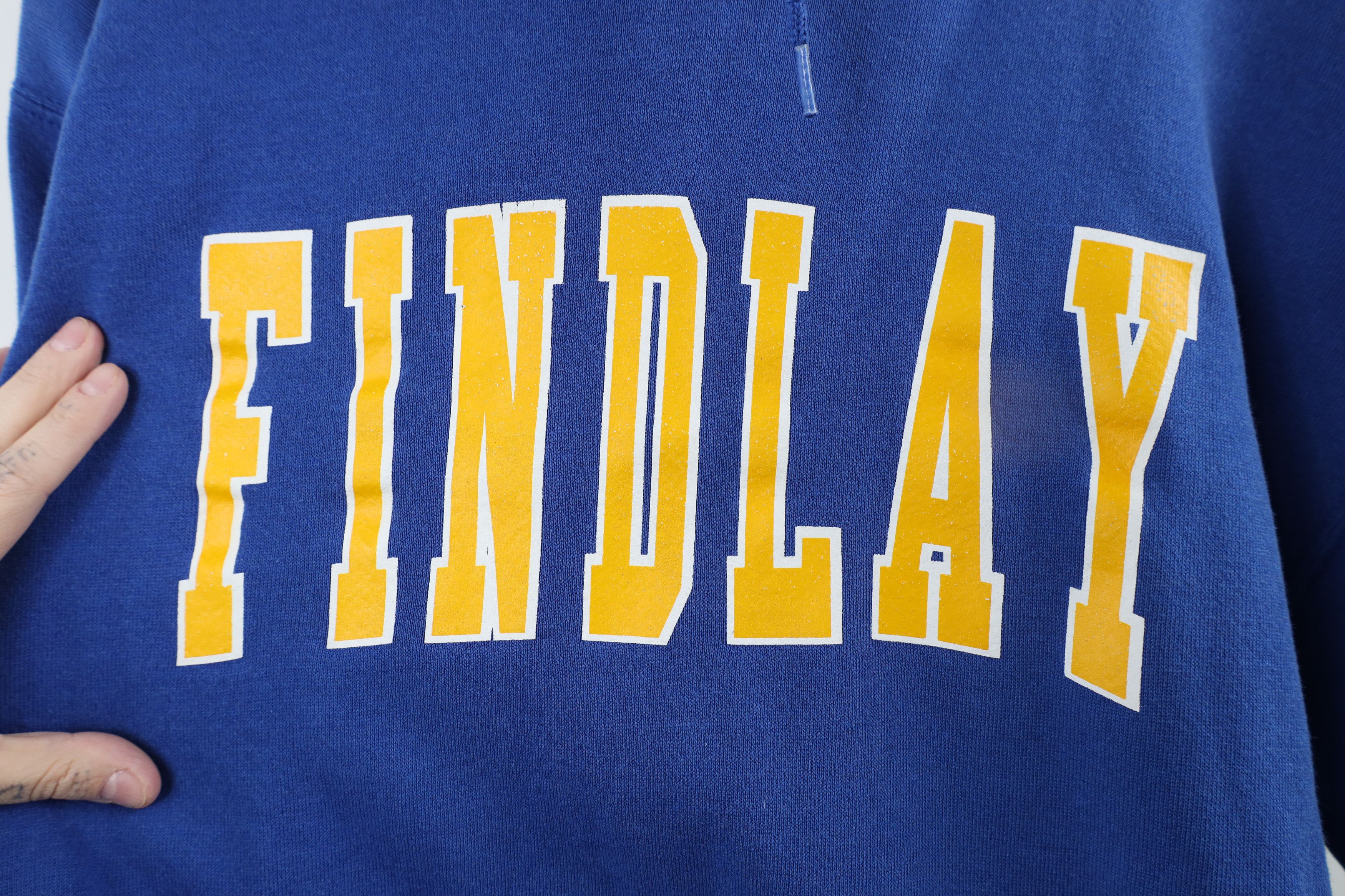 Russell Athletic × Vintage Vintage 90s Russell Athletic Spell Out Findlay Ohio Hoodie Size US M / EU 48-50 / 2 - 8 Thumbnail