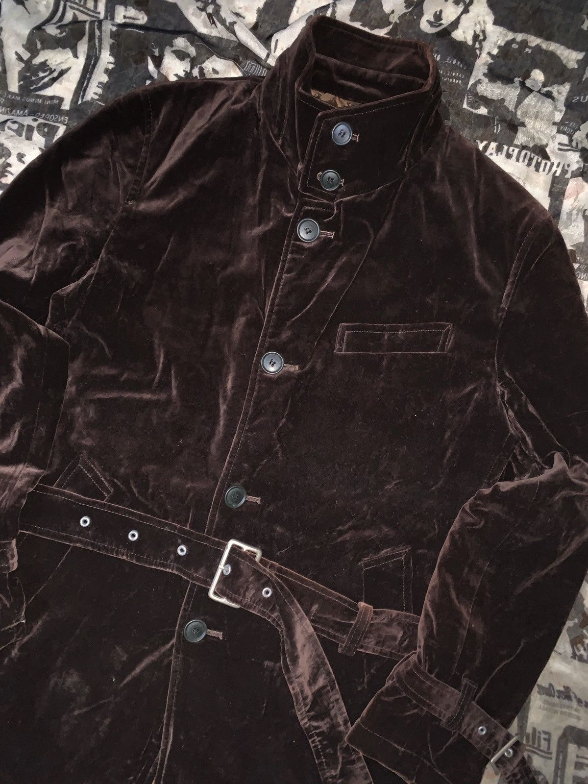 PPFM Avant Garde Ppfm Velvet Bucket Belt Jacket Size US M / EU 48-50 / 2 - 2 Thumbnail