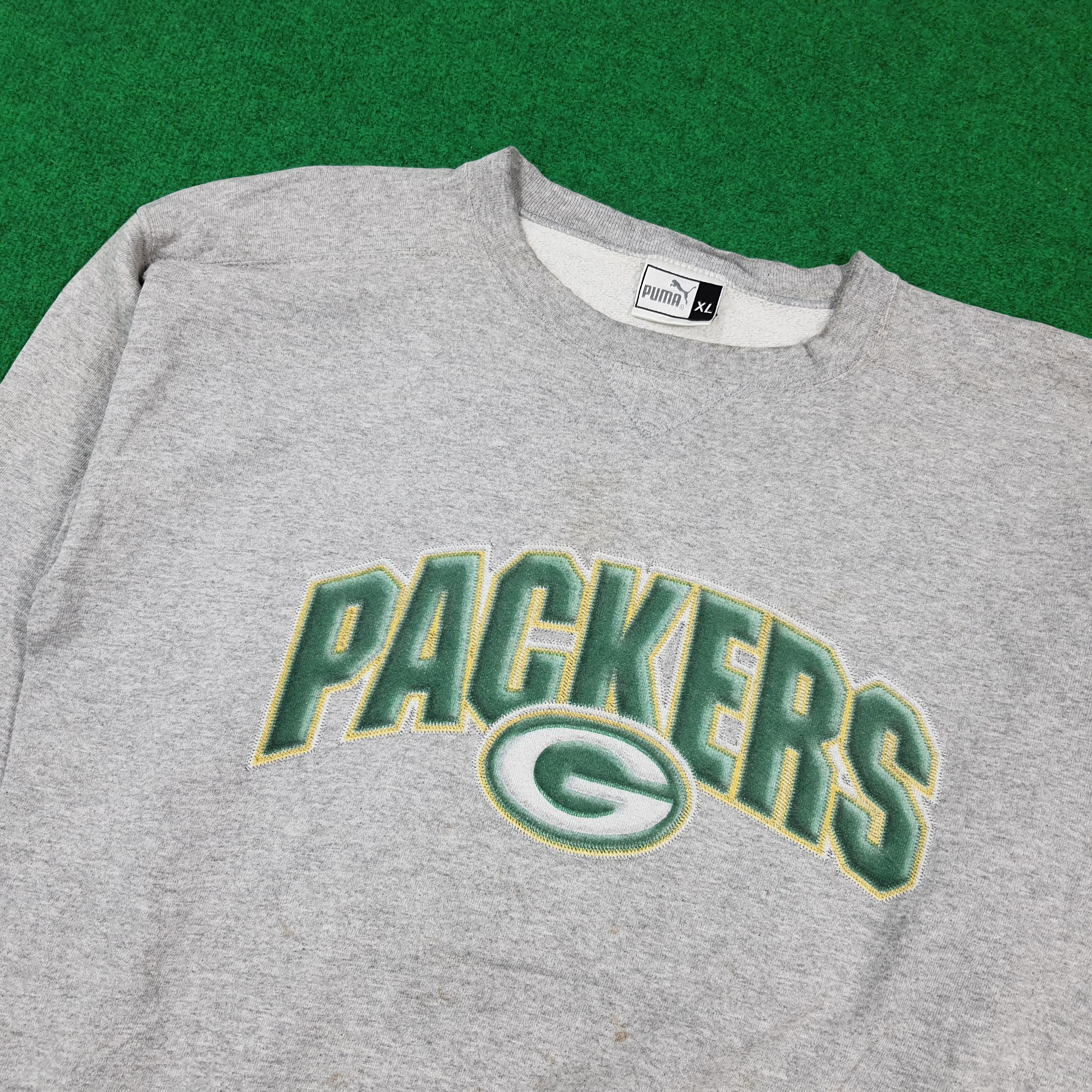 Puma Vintage 90s PUMA Green Bay Packers Crewneck C307N12 Size US XL / EU 56 / 4 - 2 Thumbnail