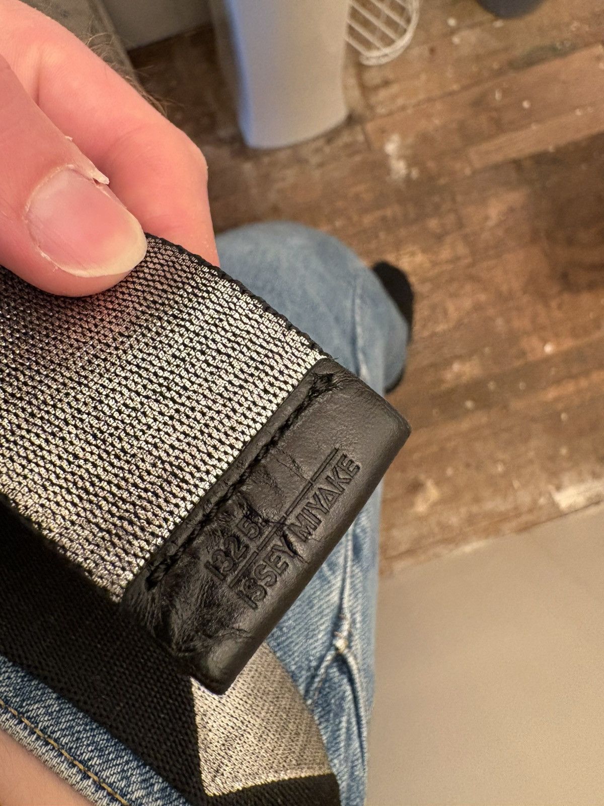 小物 132 5. STANDARD BELT Issey Miyake 132.5 Standard Black/Silver Belt