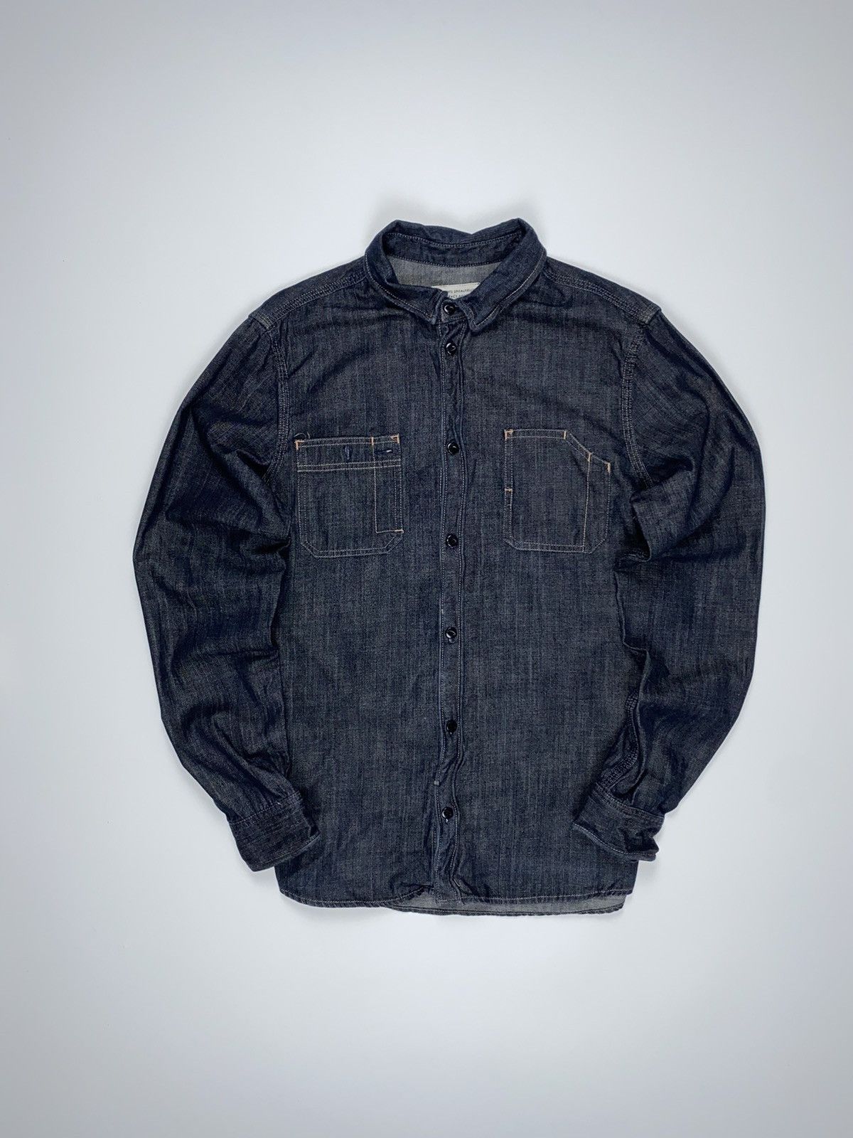 Allsaints 🚨 Allsaints vintage jeans button ups long sleeve shirt man M Size US M / EU 48-50 / 2 - 1 Thumbnail
