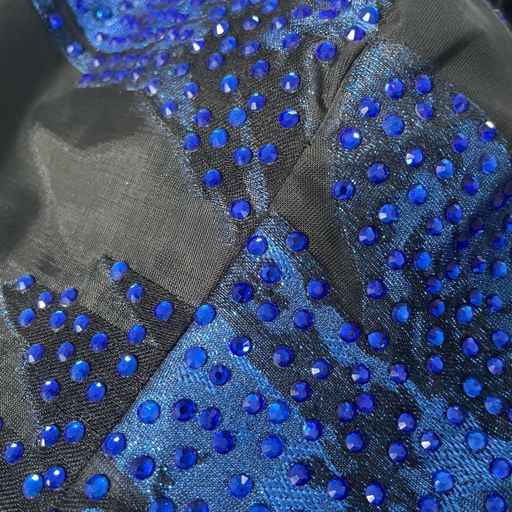 Other Ellie Wilde Formal Bandeau Crop Top Bustier Cobalt Blue Blac Size S / US 4 / IT 40 - 7 Thumbnail