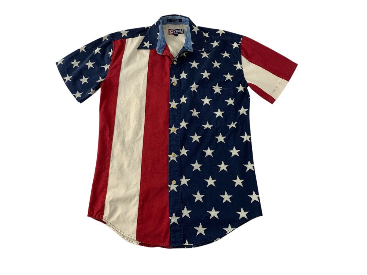 Chaps Ralph Lauren Chaps Ralph Lauren American Flag Button Up Shirt Size US L / EU 52-54 / 3 - 1 Thumbnail