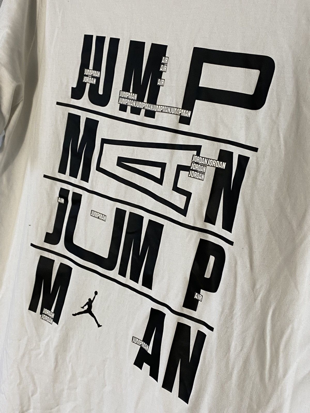 Jordan Brand × Nike Vintage Jordan Big Logo T-shirt Hype Drill Size US XL / EU 56 / 4 - 2 Thumbnail