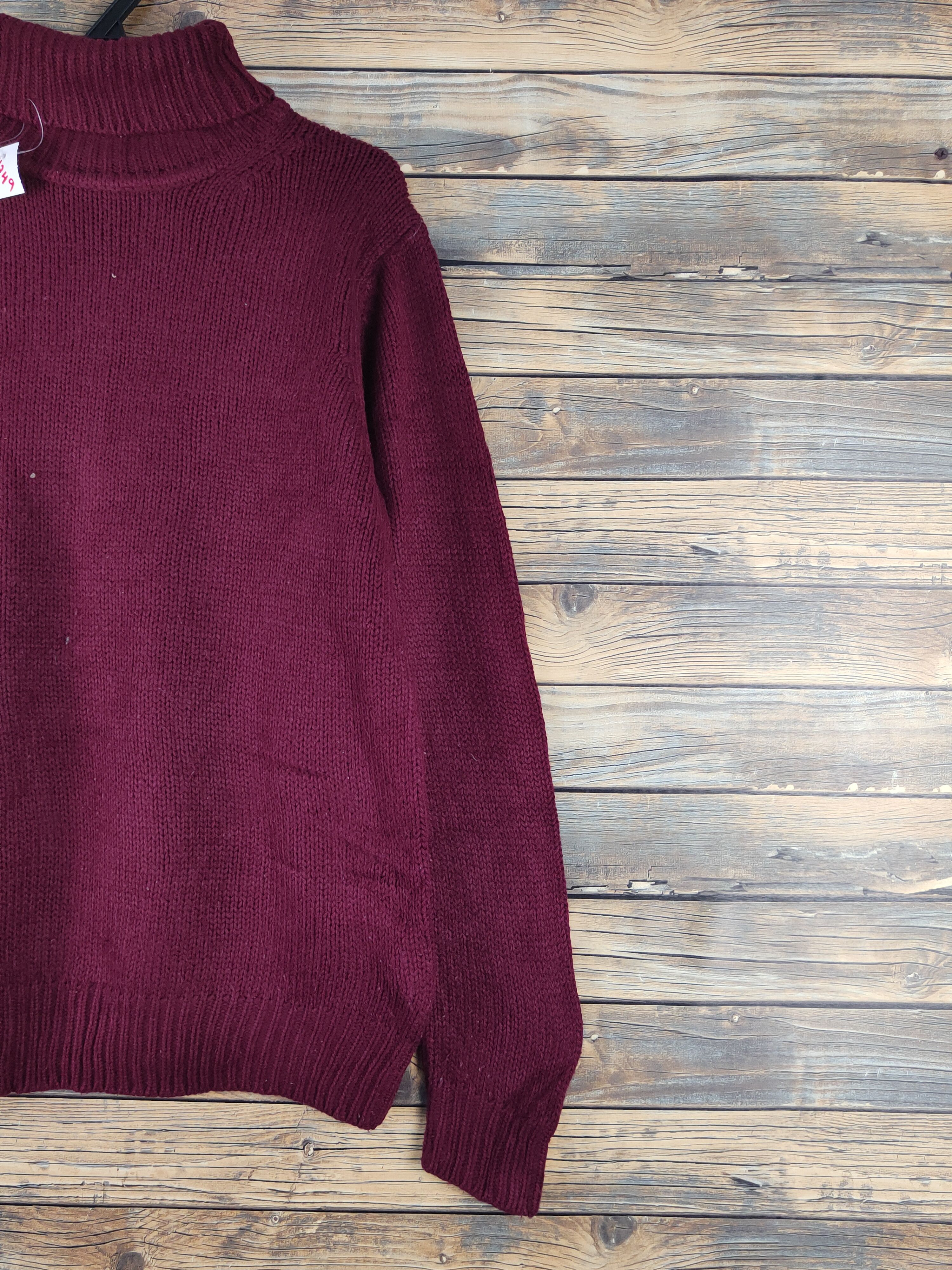 Homespun Knitwear × Japanese Brand × Vintage Uniqlo Maroon Knitwear Sweatshirts #W1249 Size US L / EU 52-54 / 3 - 5 Thumbnail
