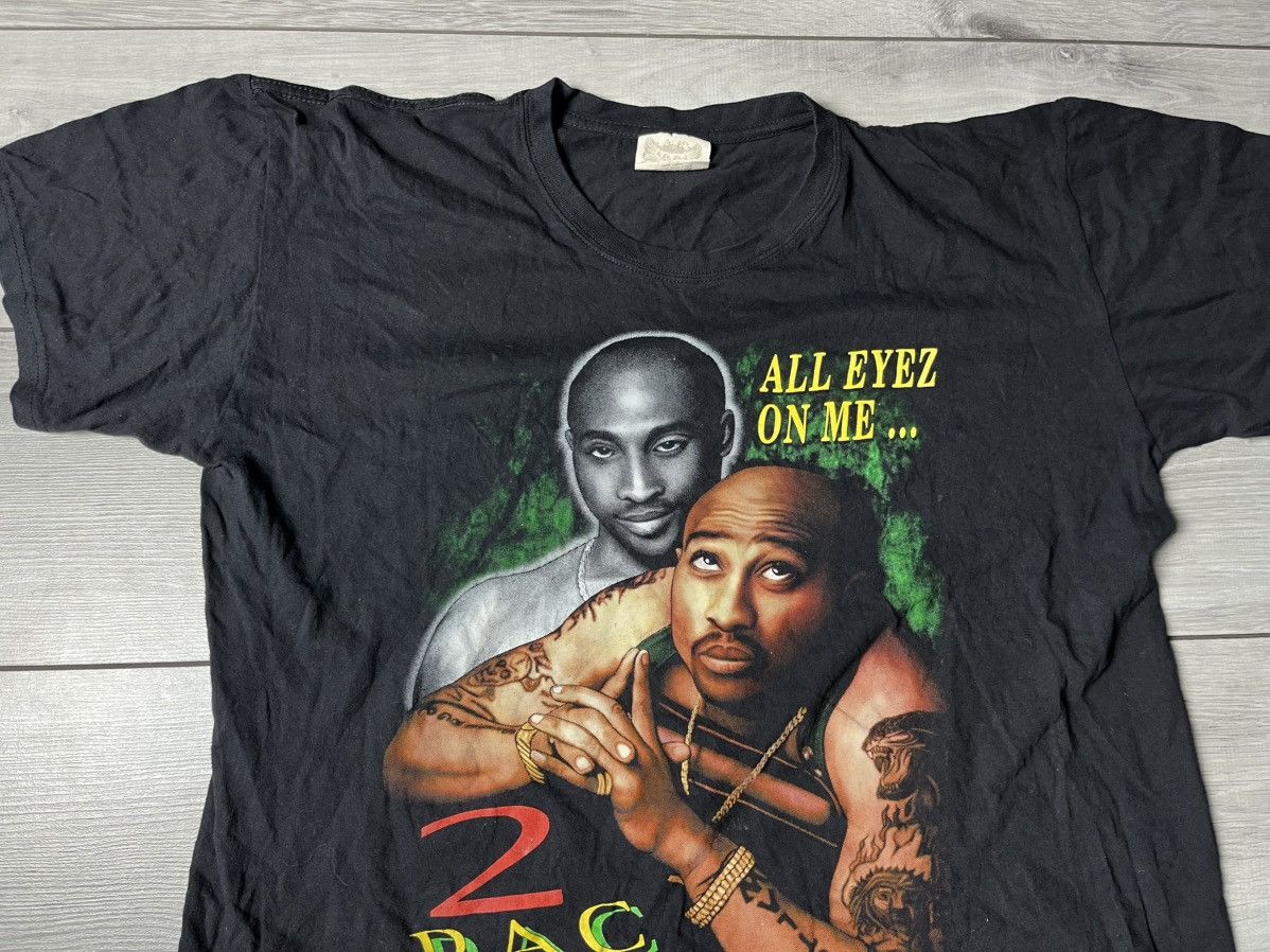 Rap Tees Vintage 2pac Tshirt reverse logo size Large Deadstock Size US L / EU 52-54 / 3 - 3 Thumbnail
