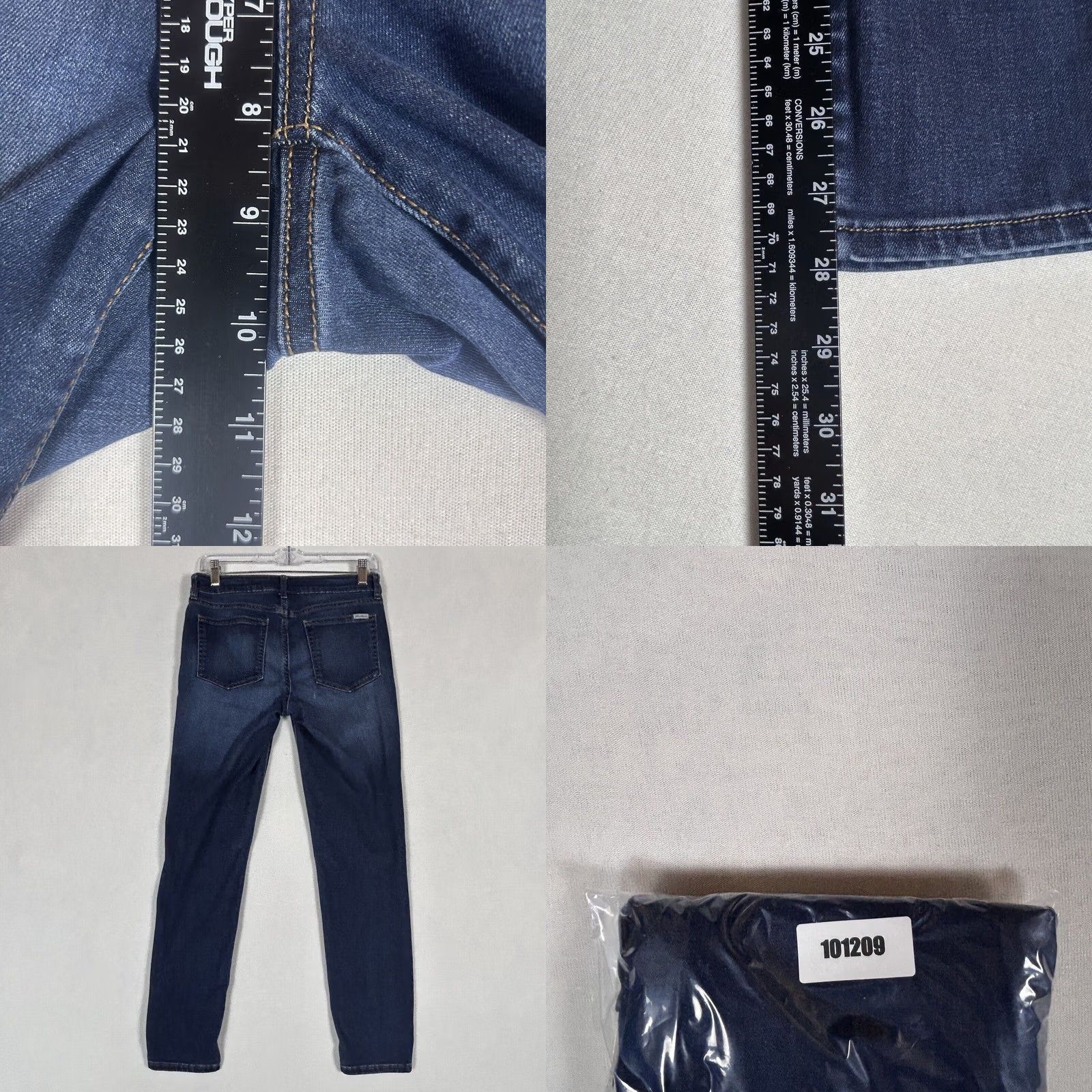 Eddie Bauer Eddie Bauer Jeans Womens Size 2 Blue Denim Low Rise Ankle Skinny Straight Leg 28in Inseam"} Size 26" / US 2 / IT 38 - 8 Thumbnail