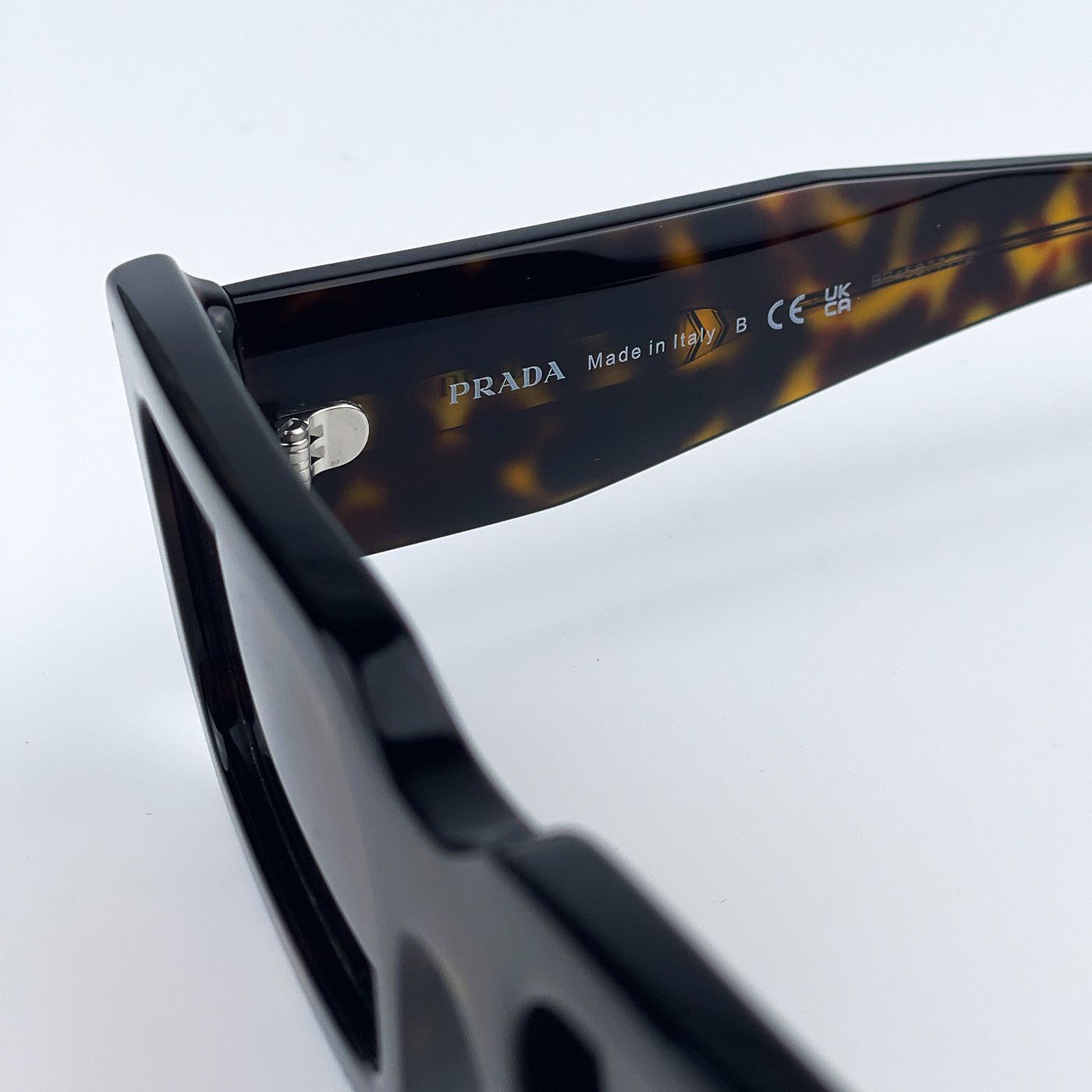 Prada NEW Prada PR06YS 2AU8C1 Rectangle Unisex Sunglasses Size ONE SIZE - 9 Thumbnail