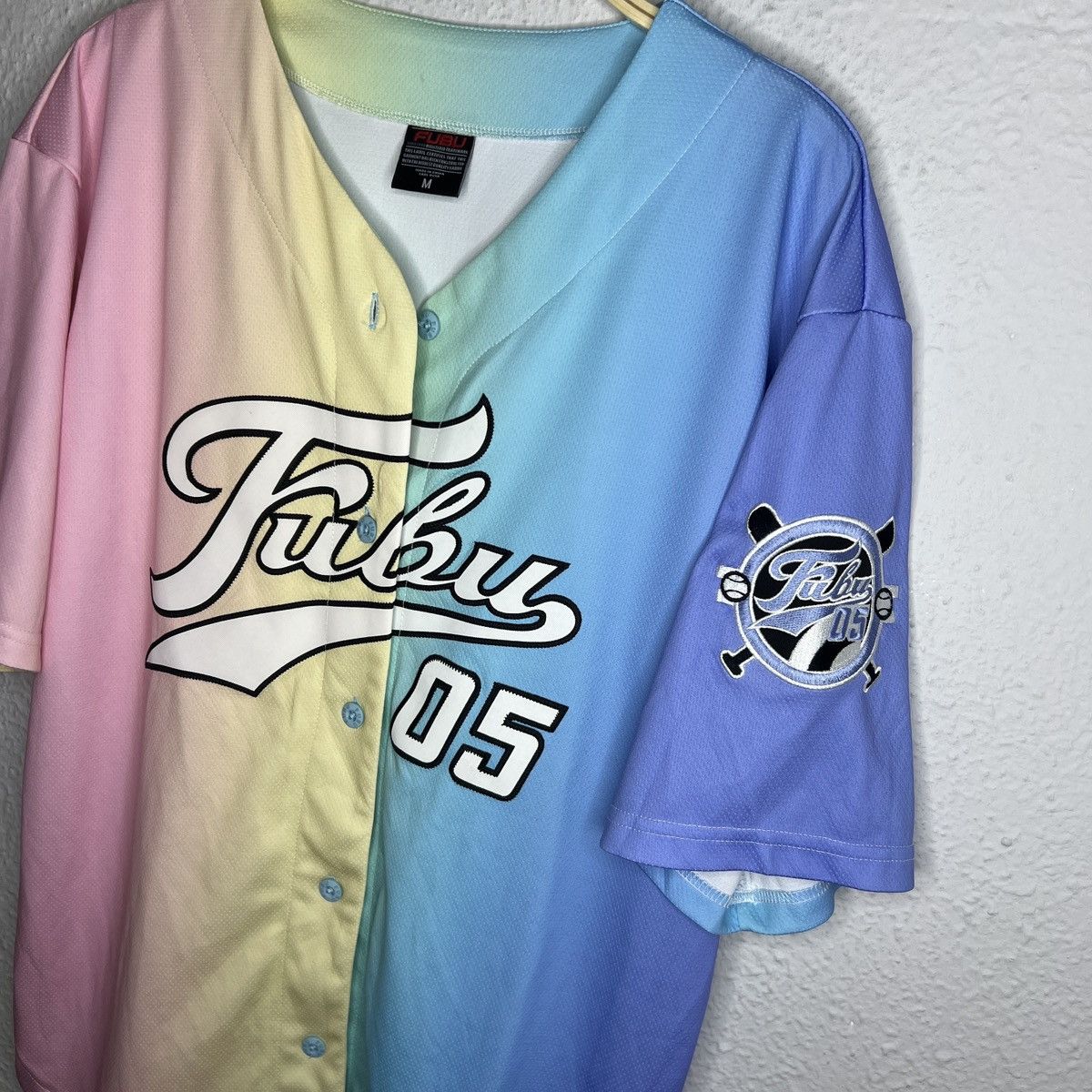 Fubu × Vintage Vintage Fubu 05 Baseball Jersey Shirt 90s Rap Tee Hip Hop Size US M / EU 48-50 / 2 - 4 Thumbnail
