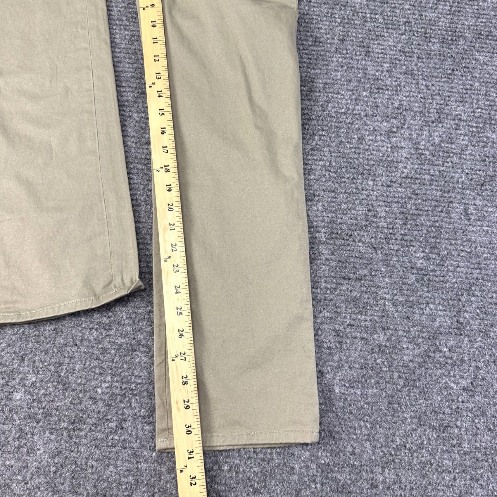 Allsaints AllSaints Mens 36x31 Beige Park Chino Straight Leg Stretch Casual Khaki Pants Size US 36 / EU 52 - 4 Thumbnail