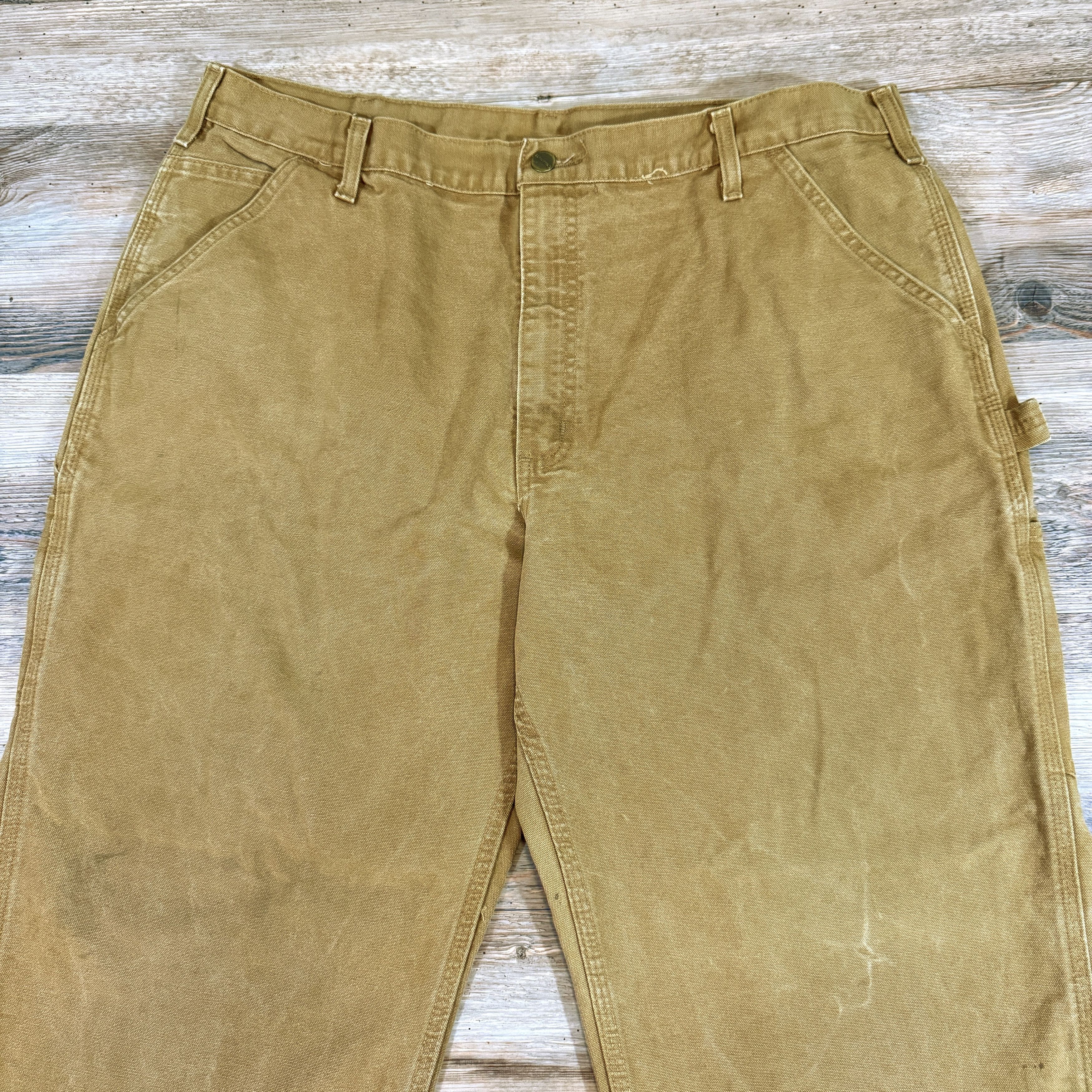 Carhartt × Vintage Y2K Vintage CARHARTT Dungarees Duck Canvas Pants Wide Leg Size US 40 / EU 56 - 2 Thumbnail