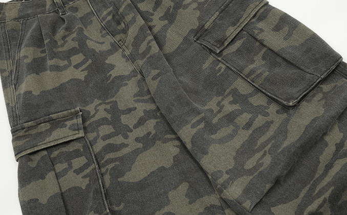 Japanese Brand × Jean Multi-pocket camouflage loose men's casual cargo trousers Size US 32 / EU 48 - 6 Thumbnail