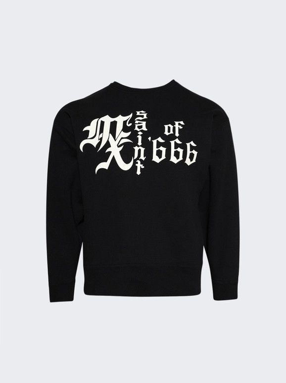 Saint Michael o1mle0326 Crewneck Sweatshirt in Black Size US XXL / EU 58 / 5 - 1 Thumbnail