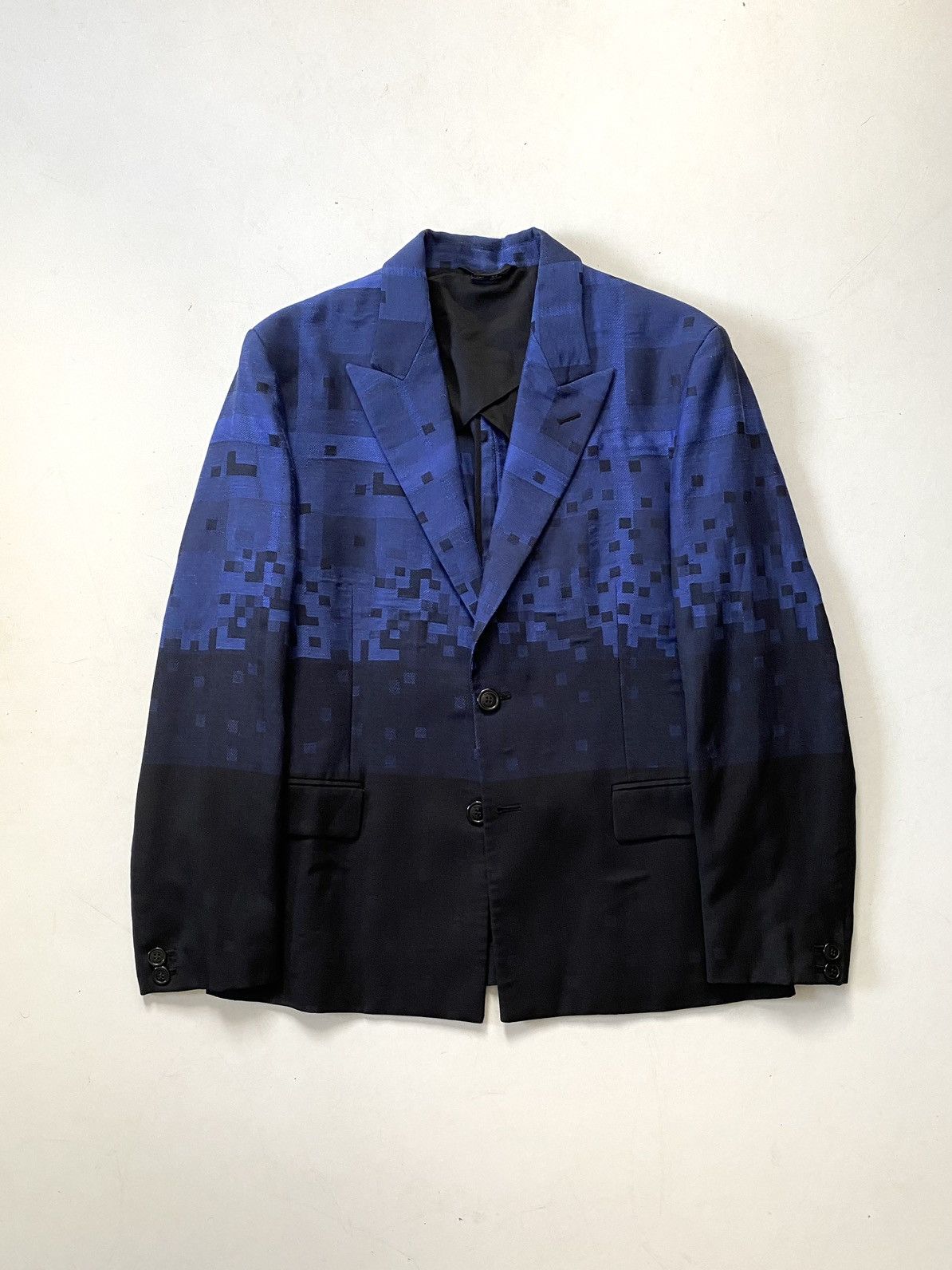 Vivienne Westwood 🔥SS2015 Vivienne Westwood Man “Pixelated” Blazer Jacket Navy Size US L / EU 52-54 / 3 - 1 Thumbnail