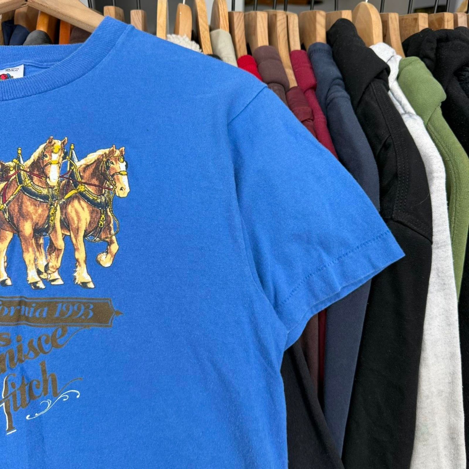 Fruit Of The Loom Vintage 90s Country's Reminisce Hitch Cross Country T-Shirt Size US L / EU 52-54 / 3 - 3 Thumbnail