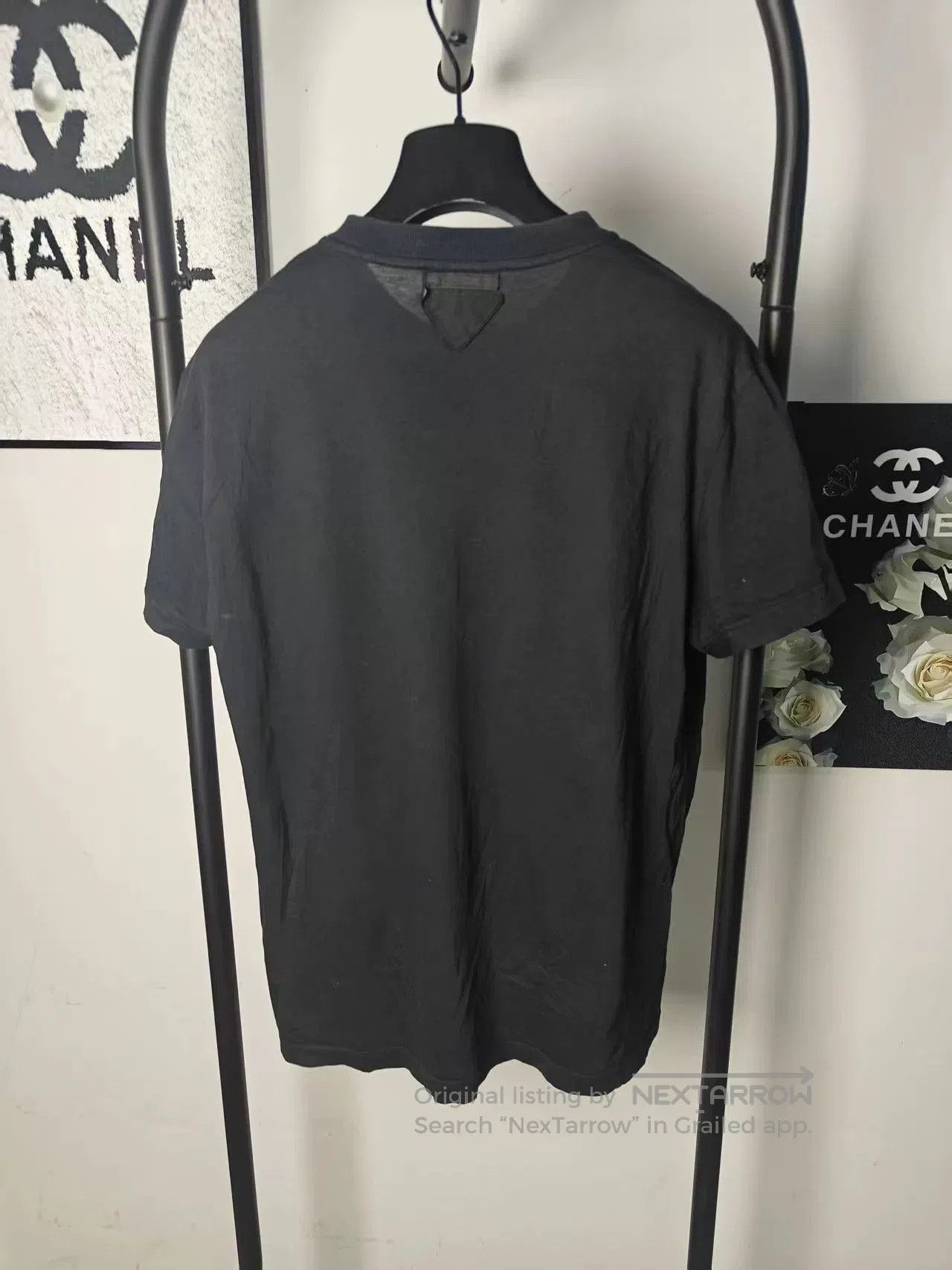 Prada Authentic Prada Triangle Logo Short Sleeve Tee. Size US M / EU 48-50 / 2 - 2 Thumbnail