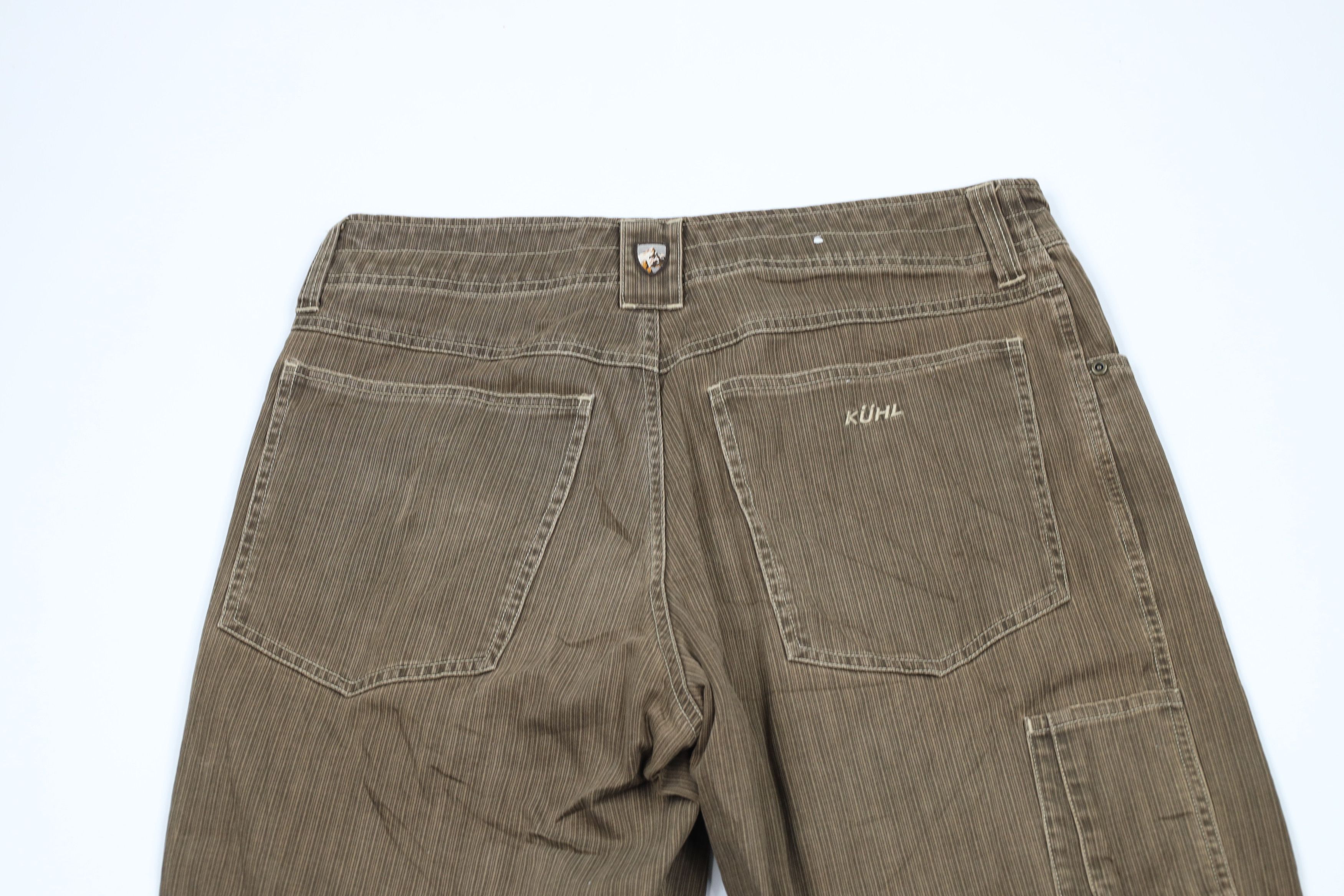Kuhl × Vintage Vintage Kuhl Mountain Striped Ribbed Wide Leg Dungaree Pants Size US 32 / EU 48 - 12 Thumbnail