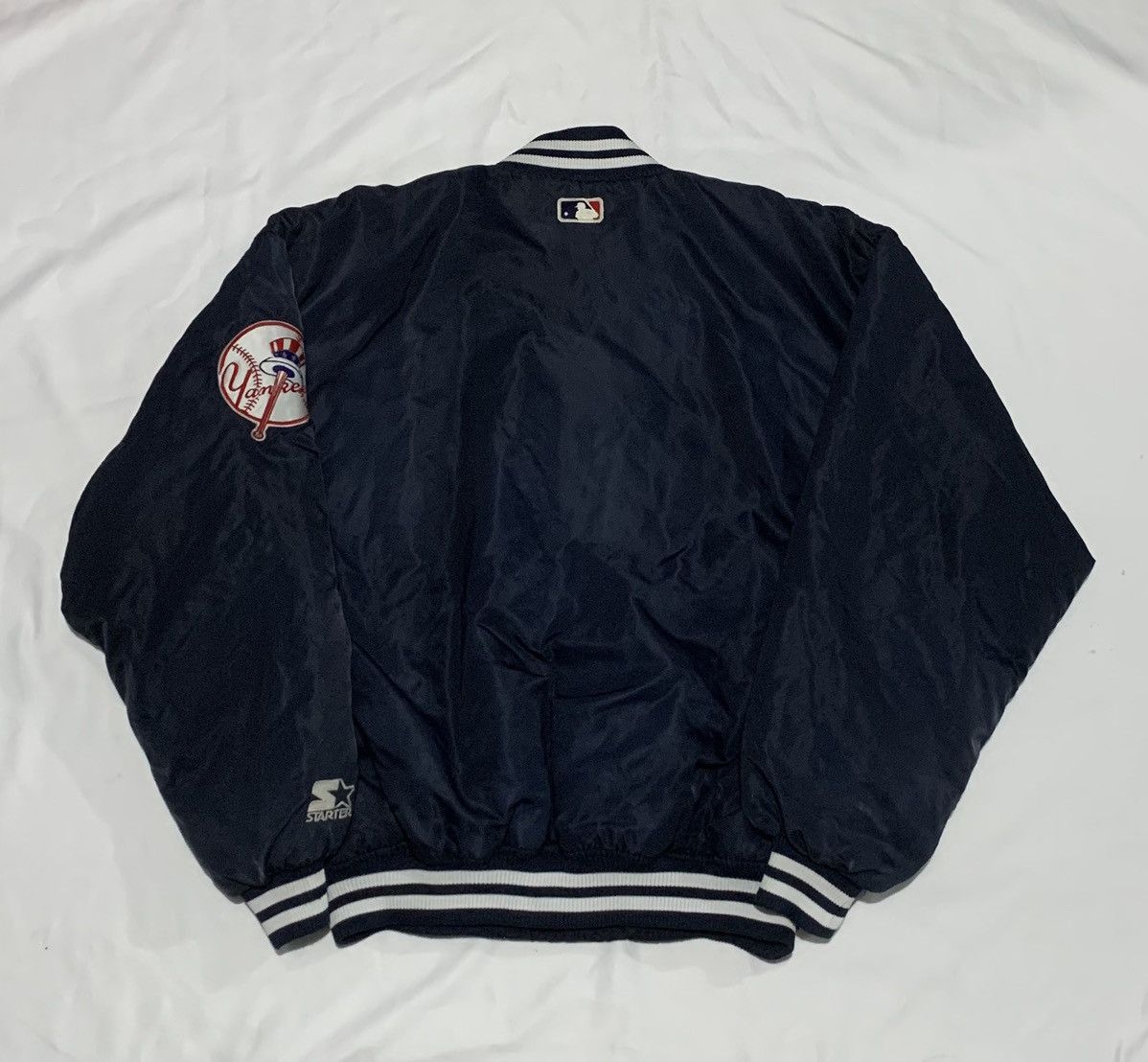 Starter × Vintage Vintage 90's New York Yankees Diamond Collection Satin Size US L / EU 52-54 / 3 - 2 Thumbnail