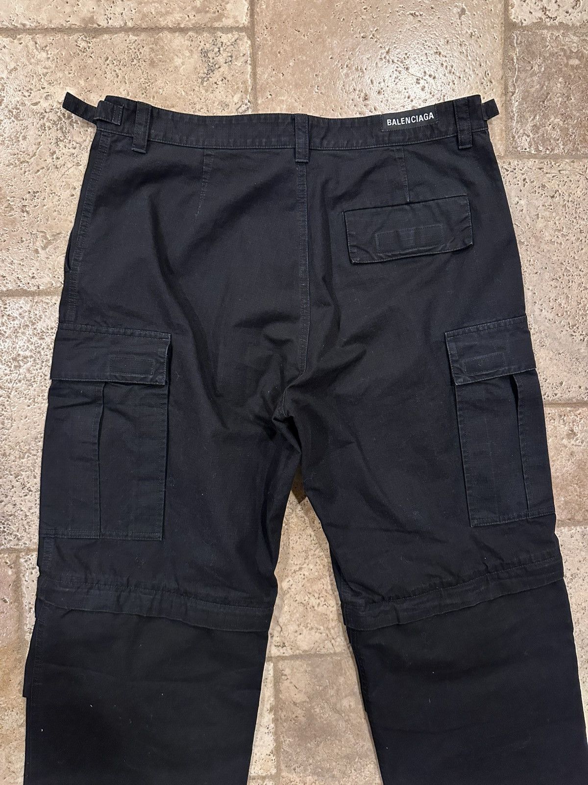 Balenciaga Balenciaga Wide Leg Black Ripstop Cargo Trousers Pants Size US 34 / EU 50 - 10 Thumbnail